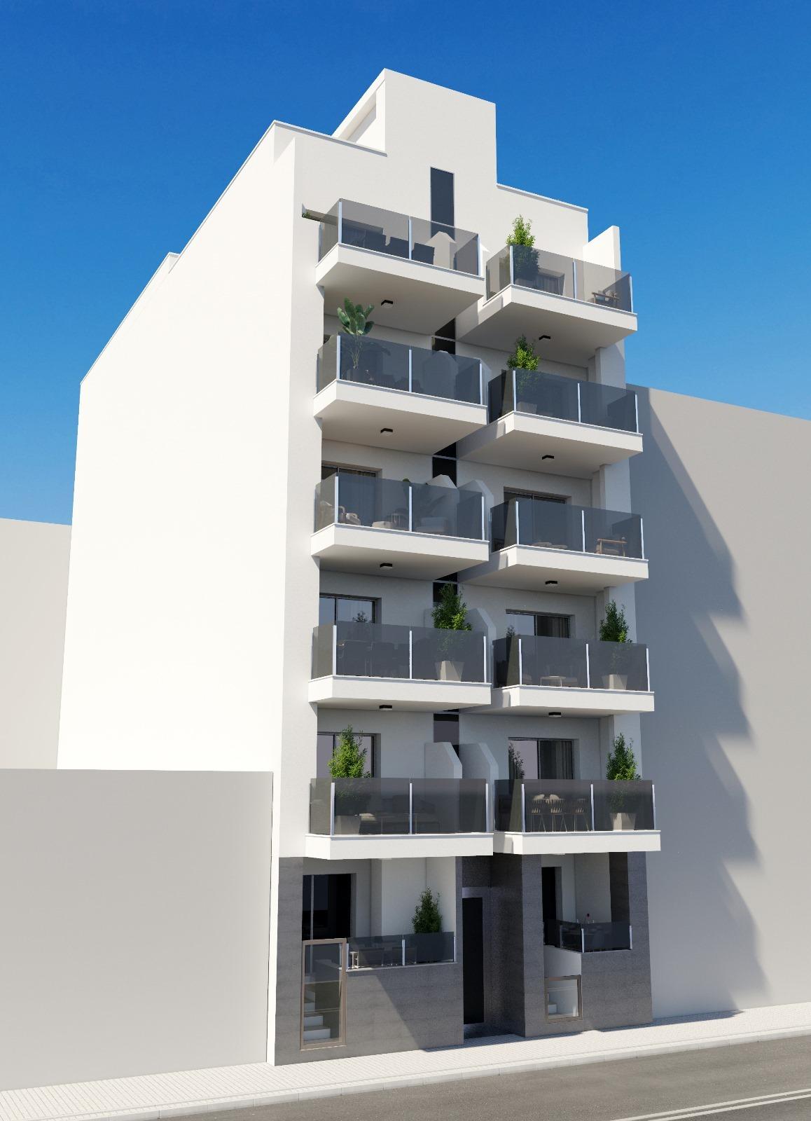 New build apartments in torrevieja, just 150m from playa del cura