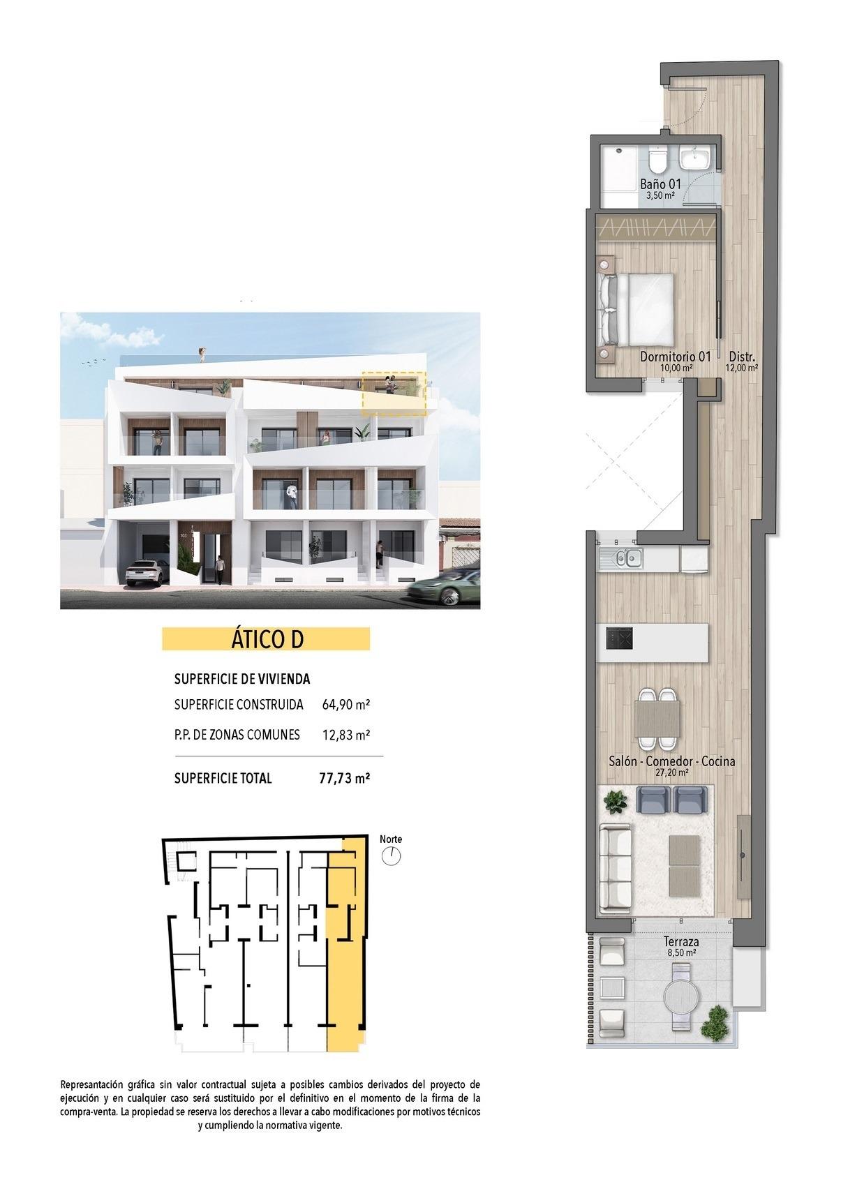 Modern apartments just 250m from el cura beach in torrevieja