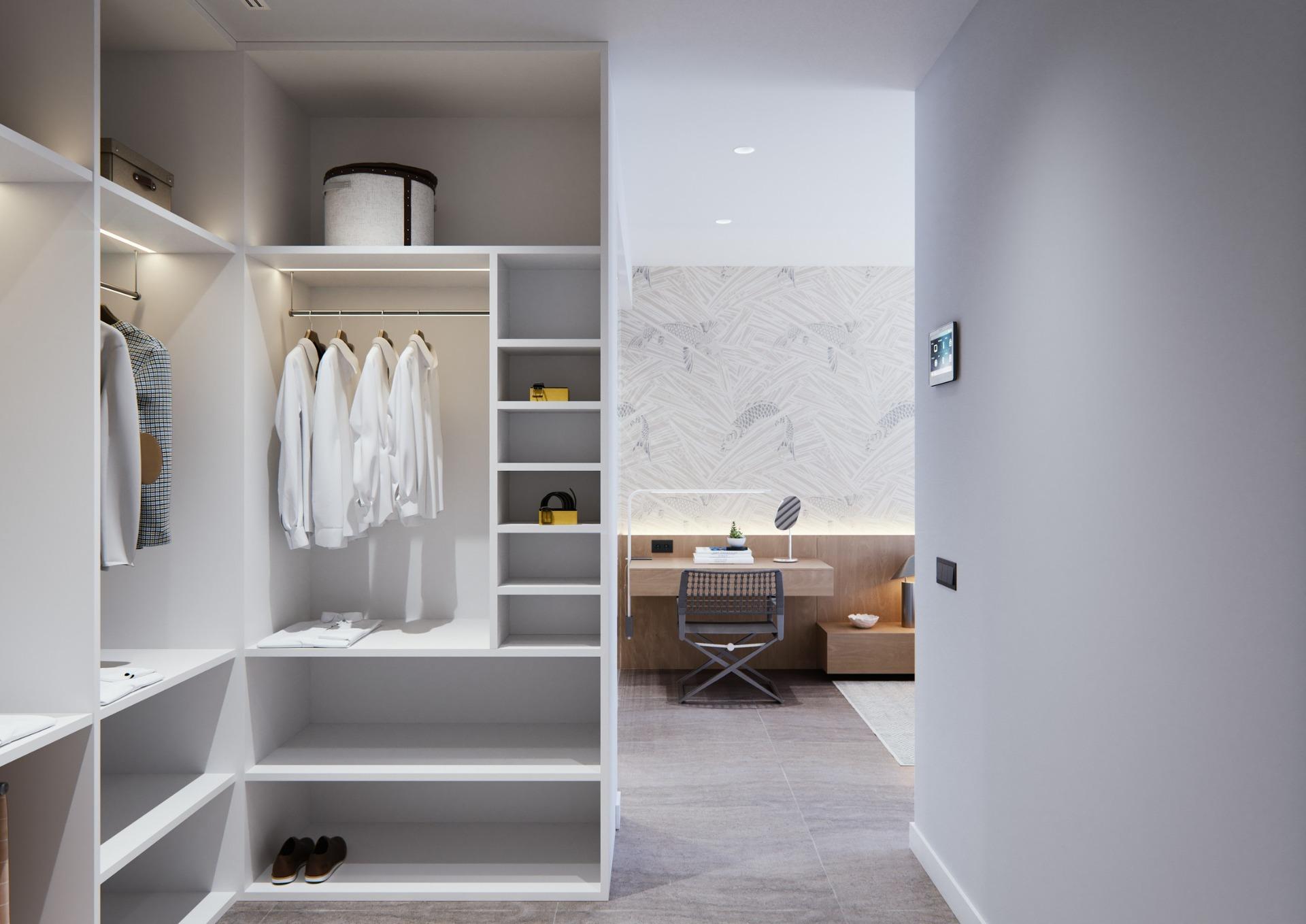New built villa on a floor