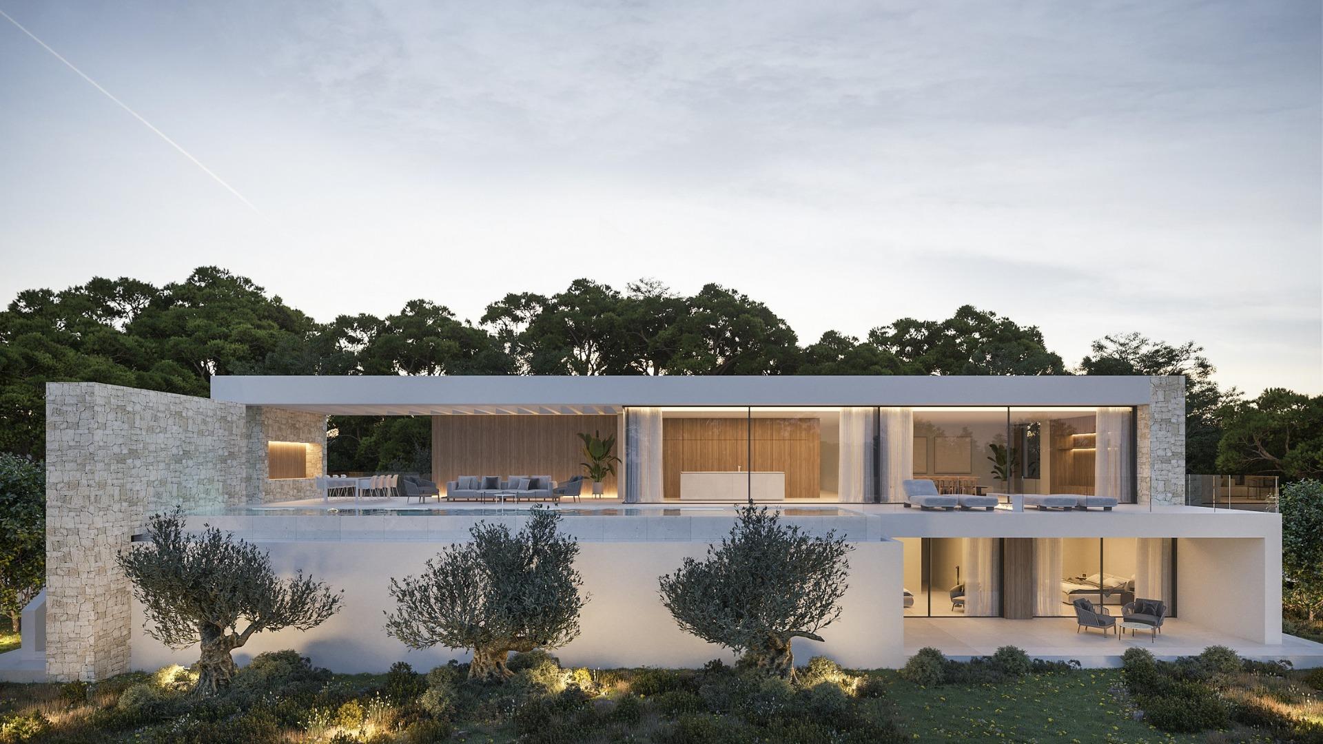 Luxury new build villas for sale in moraira-teulada near the sea