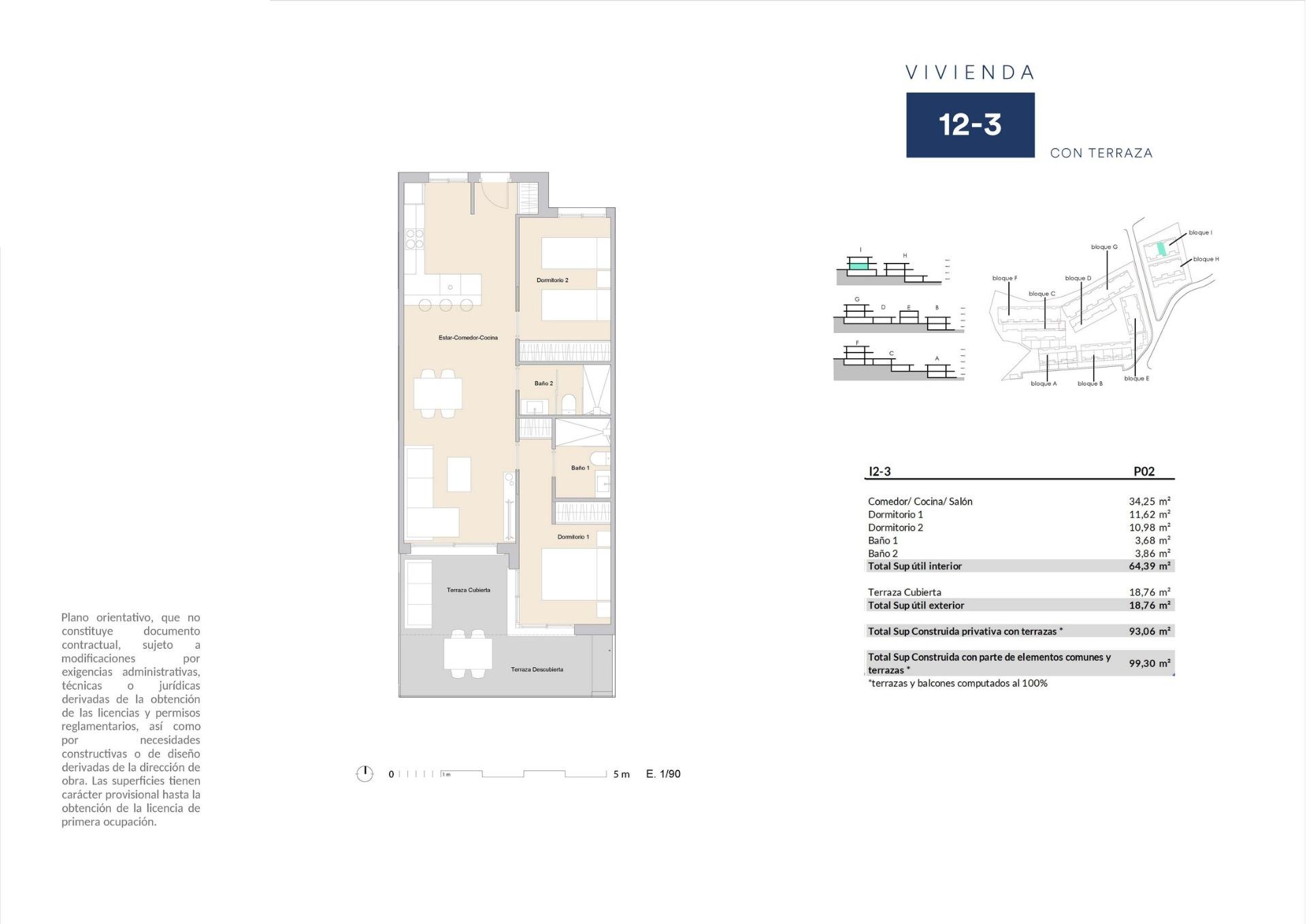 New build apartments with open views in alfaz del pi