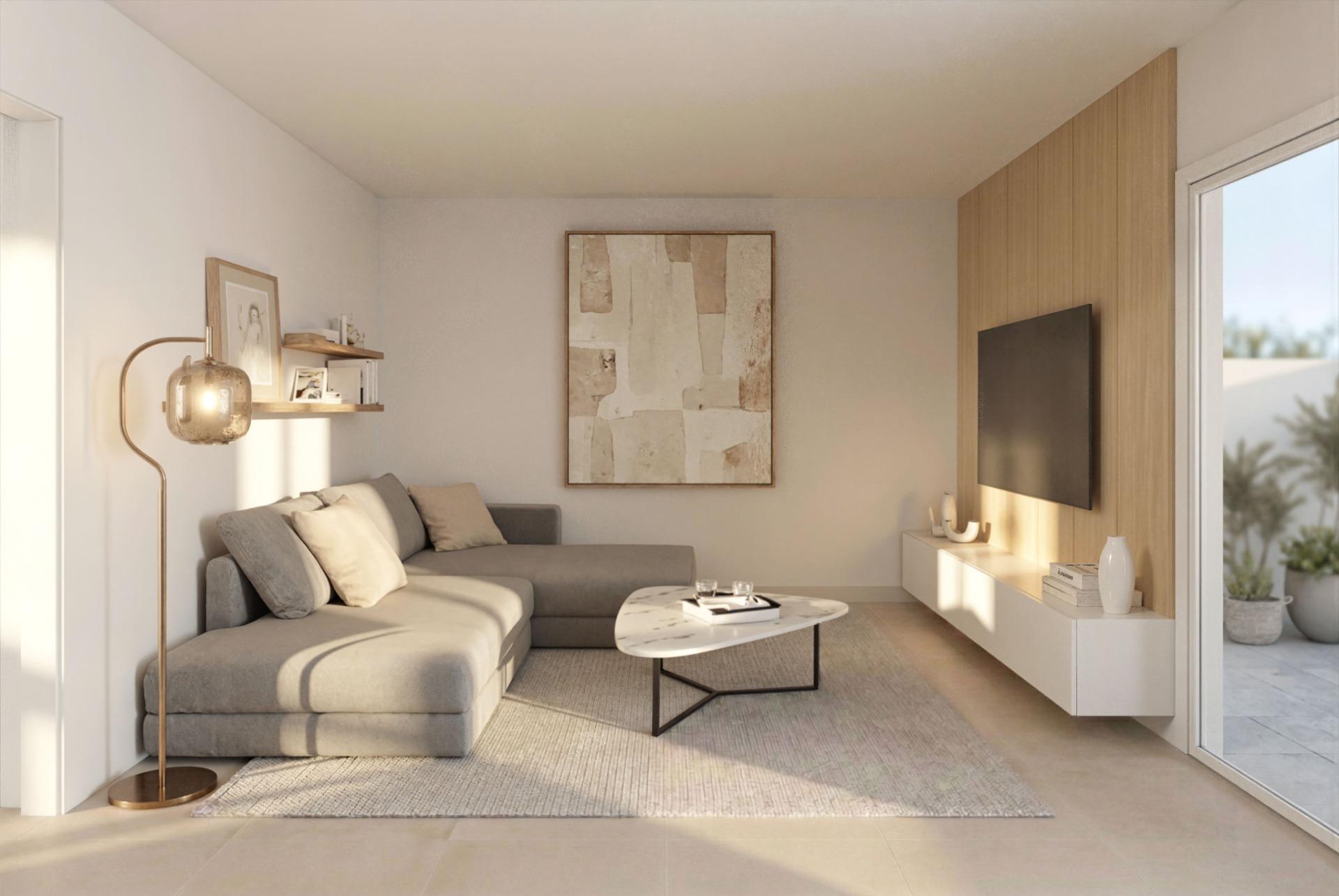 New build villas in camposol golf (mazarron-murcia) with private solarium and basement