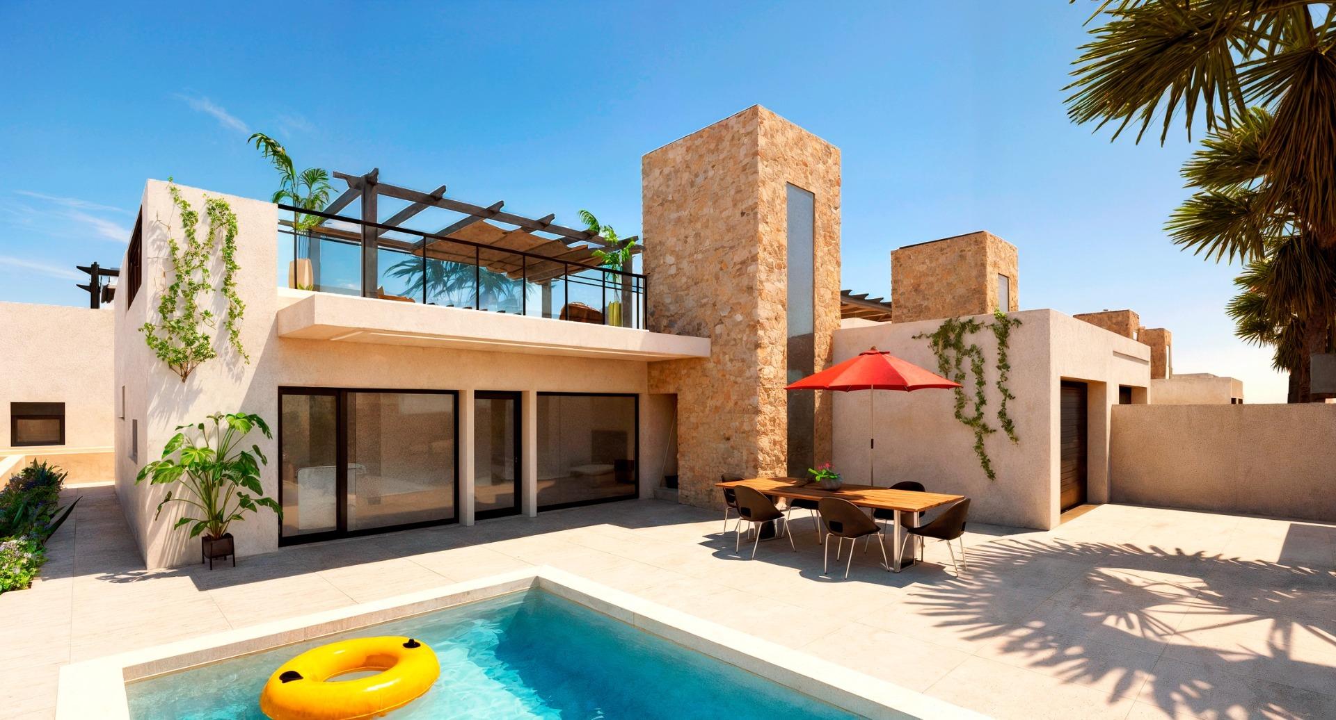 New build townhouses in fuente alamo, murcia