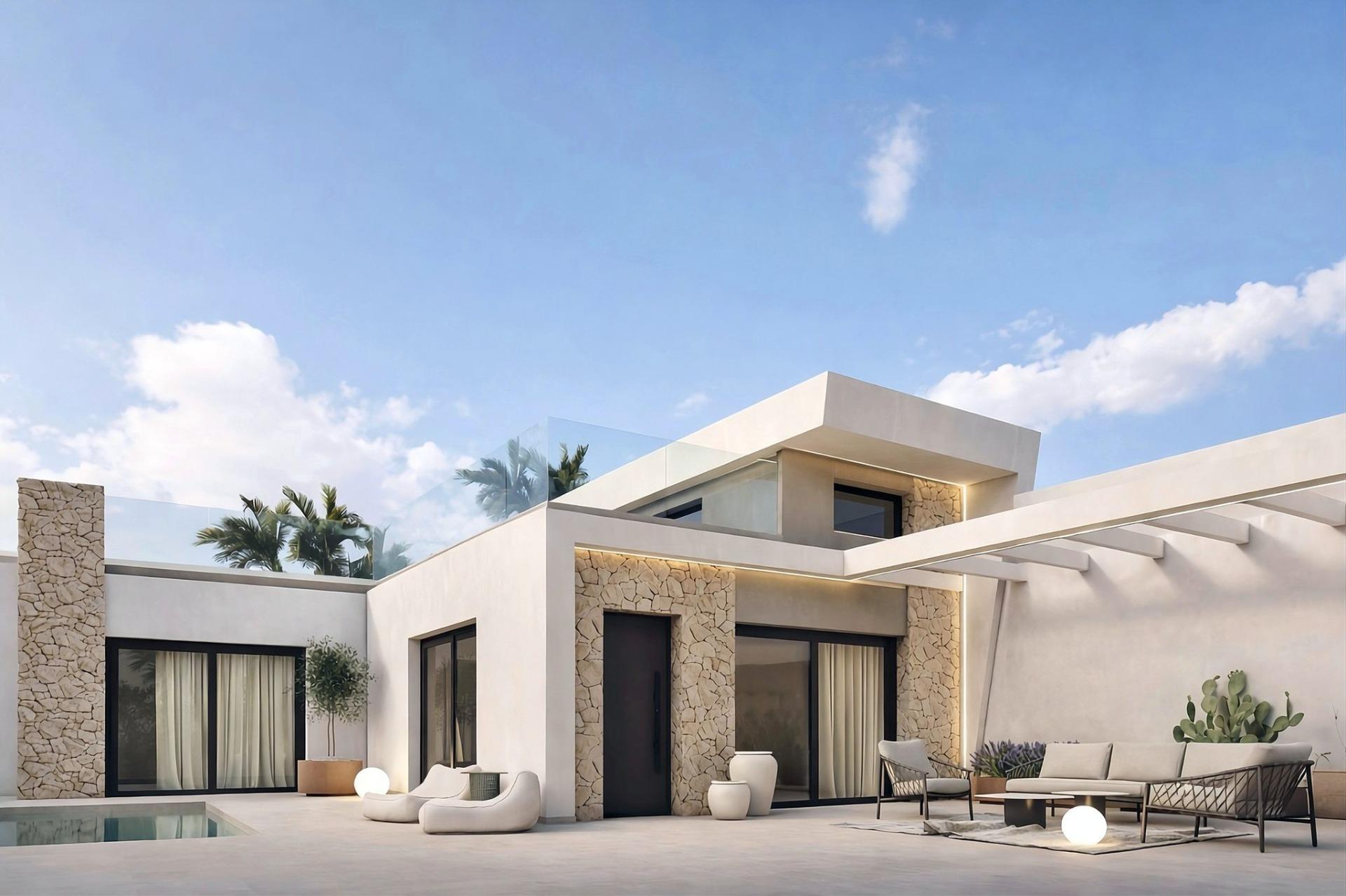 Exclusive new build villas with private pool near the beach in los alcazares