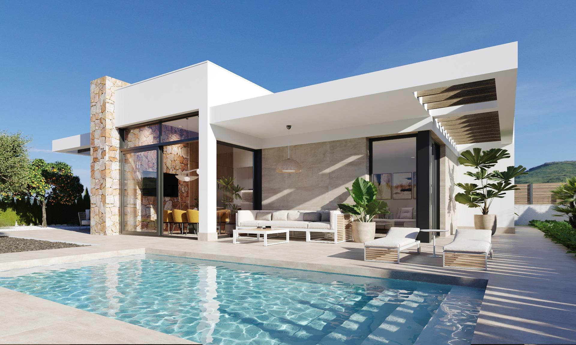 New build villas in hacienda del Álamo golf resort, murcia