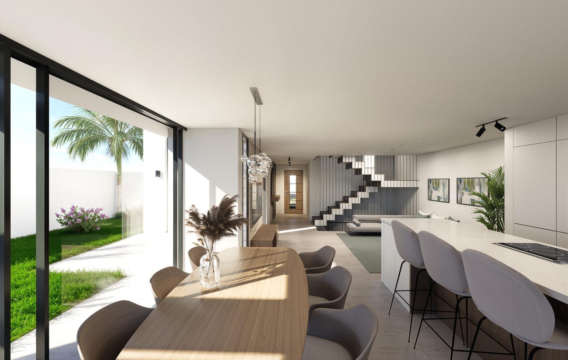 Exclusive front line lake semi detached villas in santa rosalia lake and life resort
