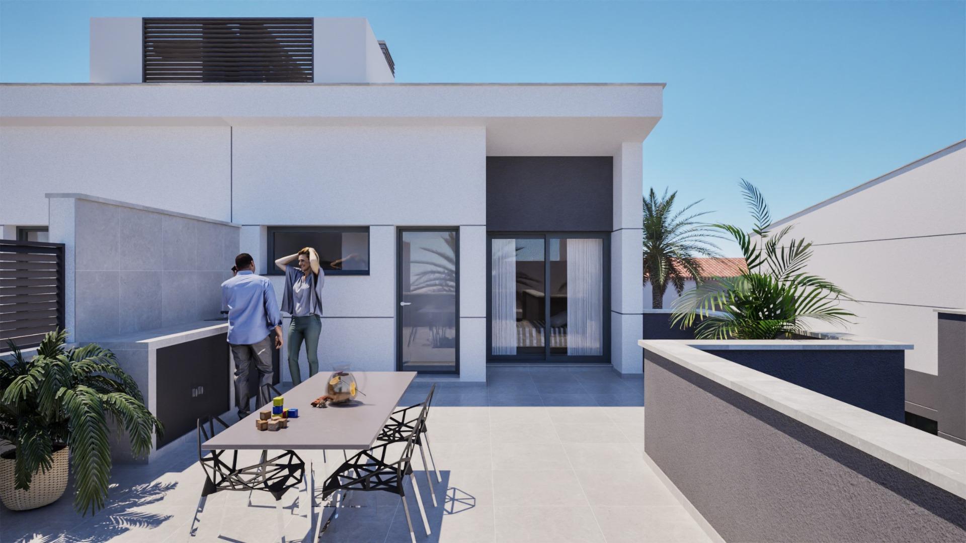 New build semi-detached villas in los nietos, la manga mar menor