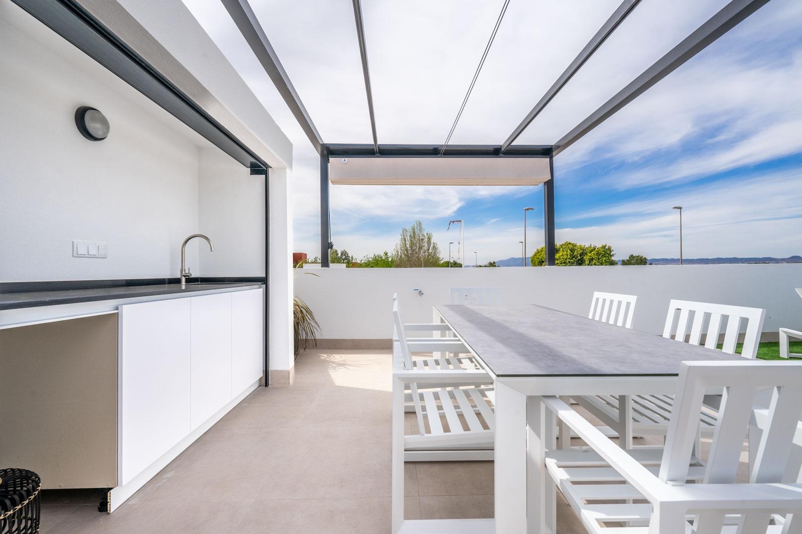 New build independent villas with private pool and solarium in roldán, torre-pacheco