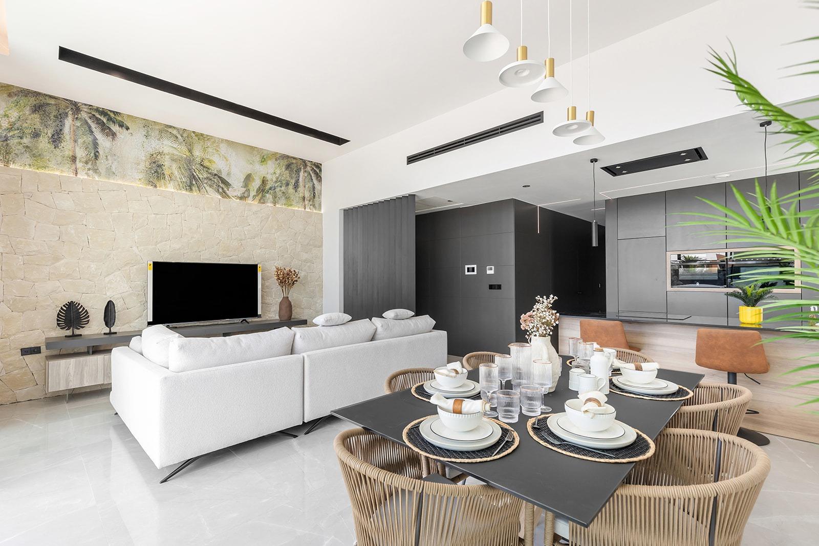 New-build one-story villas with private pool in torrevieja