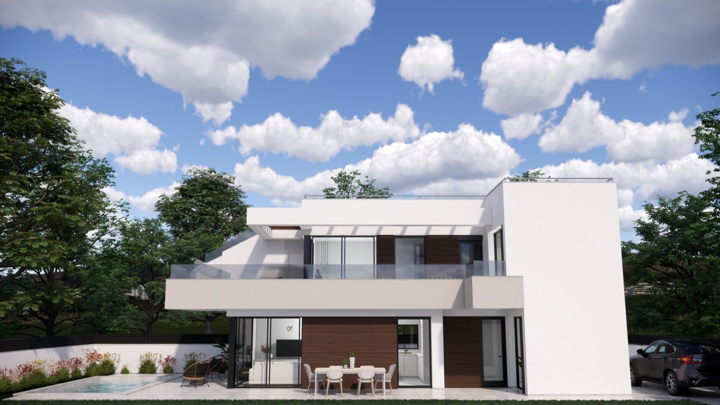 New build villas in pilar de la horadada on the golf course