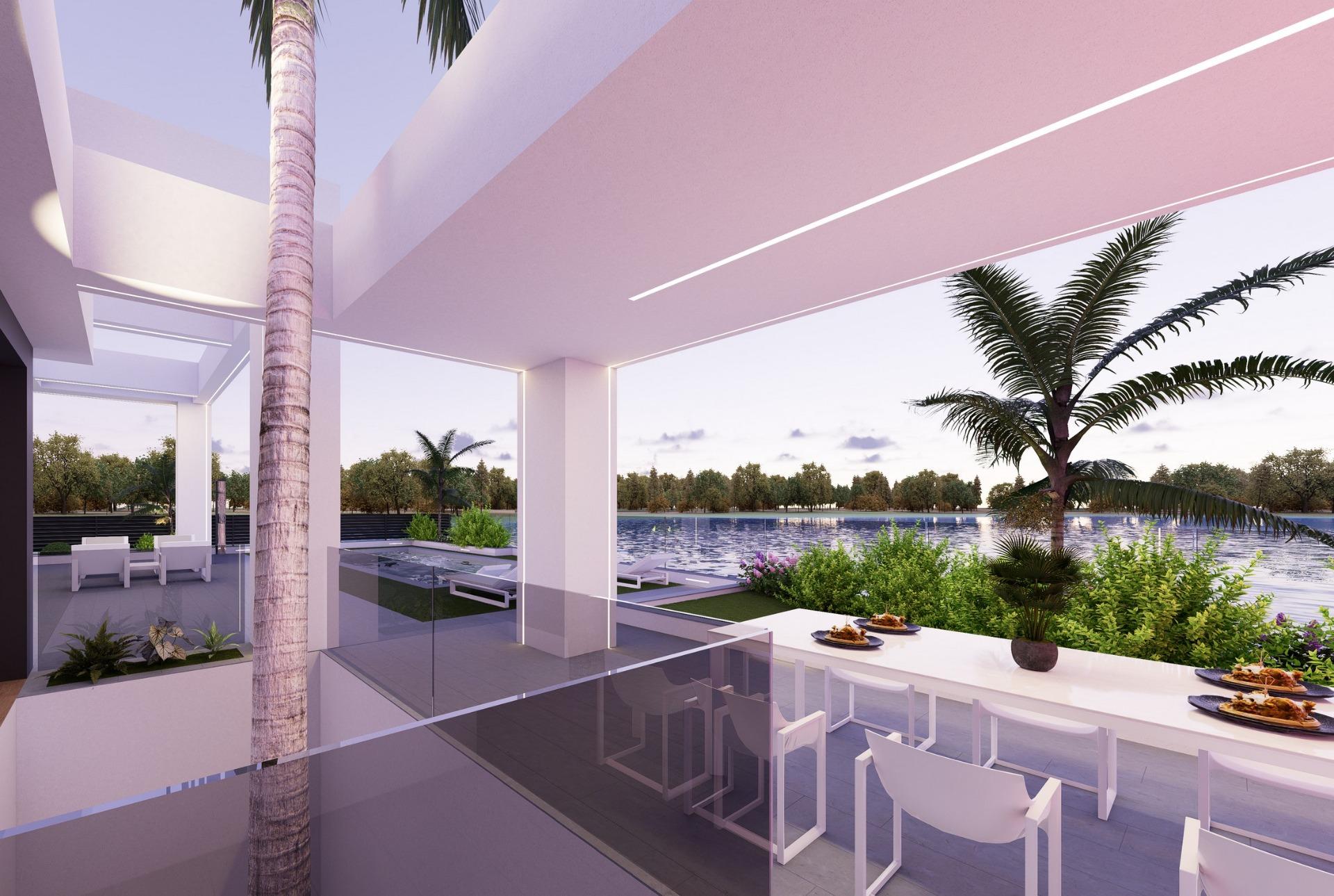 Frontline lake villas in santa rosalía lake resort, murcia