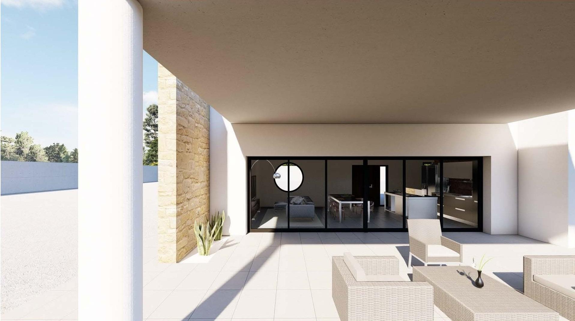 Modern newly built villa on a large rural plot near pinoso