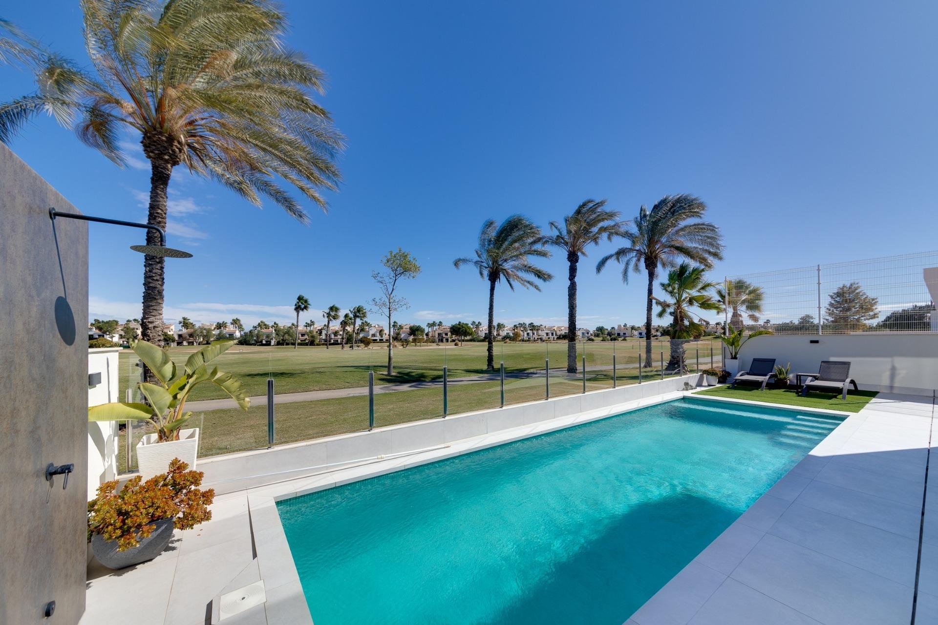 New build villas in pilar de la horadada on the golf course