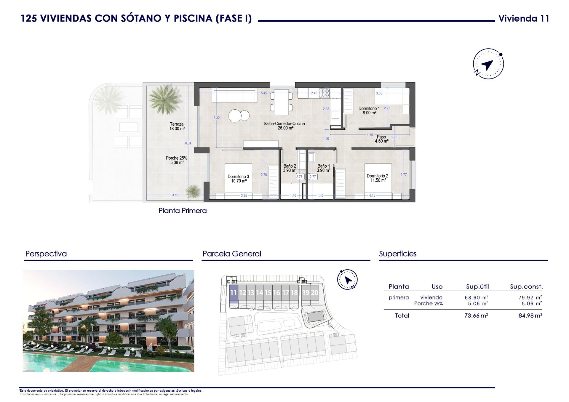 New build tourist apartments in santiago de la ribera, san javier – just 750m from the beach