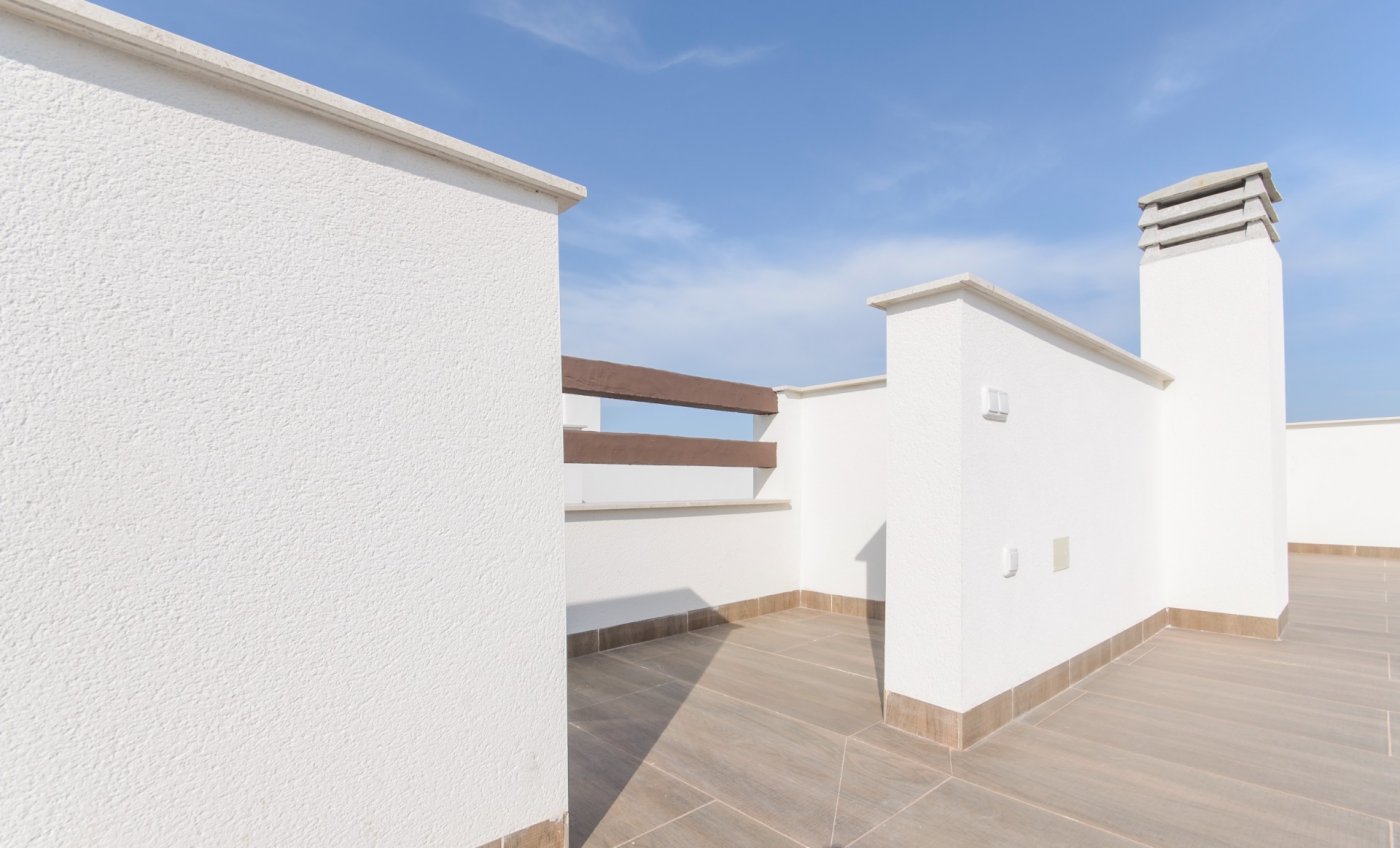 New build residential of bungalow apartments in los balcones, torrevieja