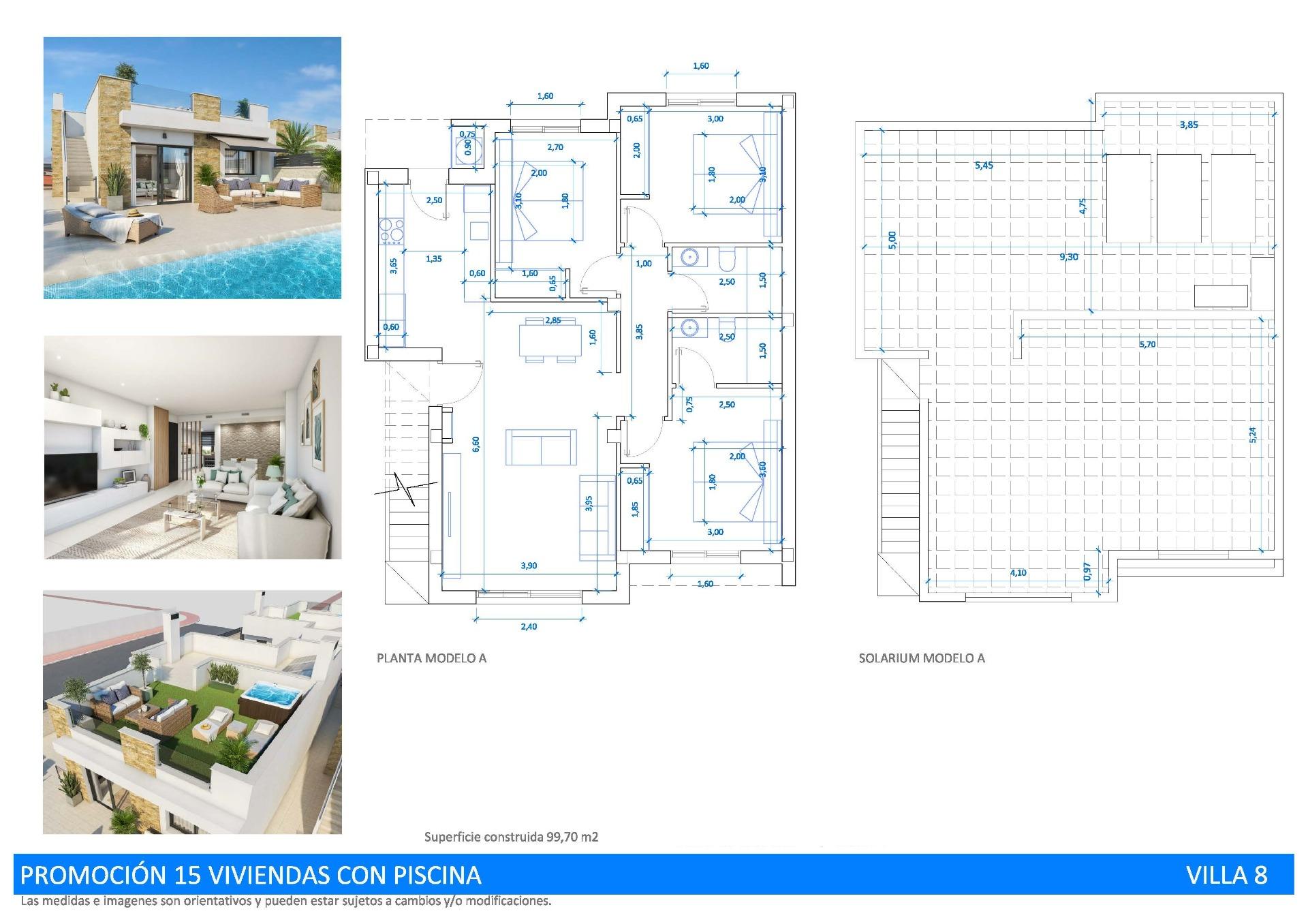 New build villas with private pool in oasis de la marina, costa blanca
