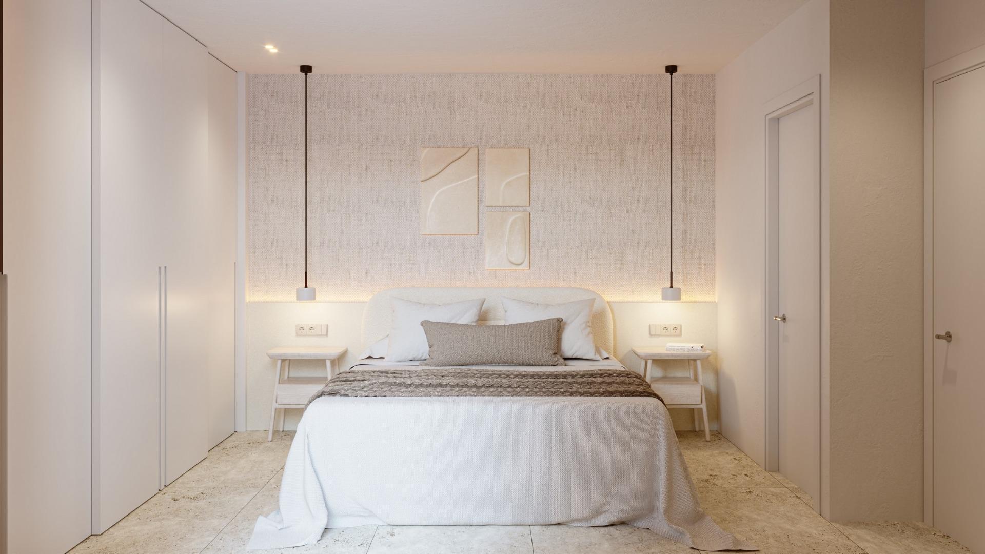 Panoramic views of the mediterranean sea in a beachfront resort