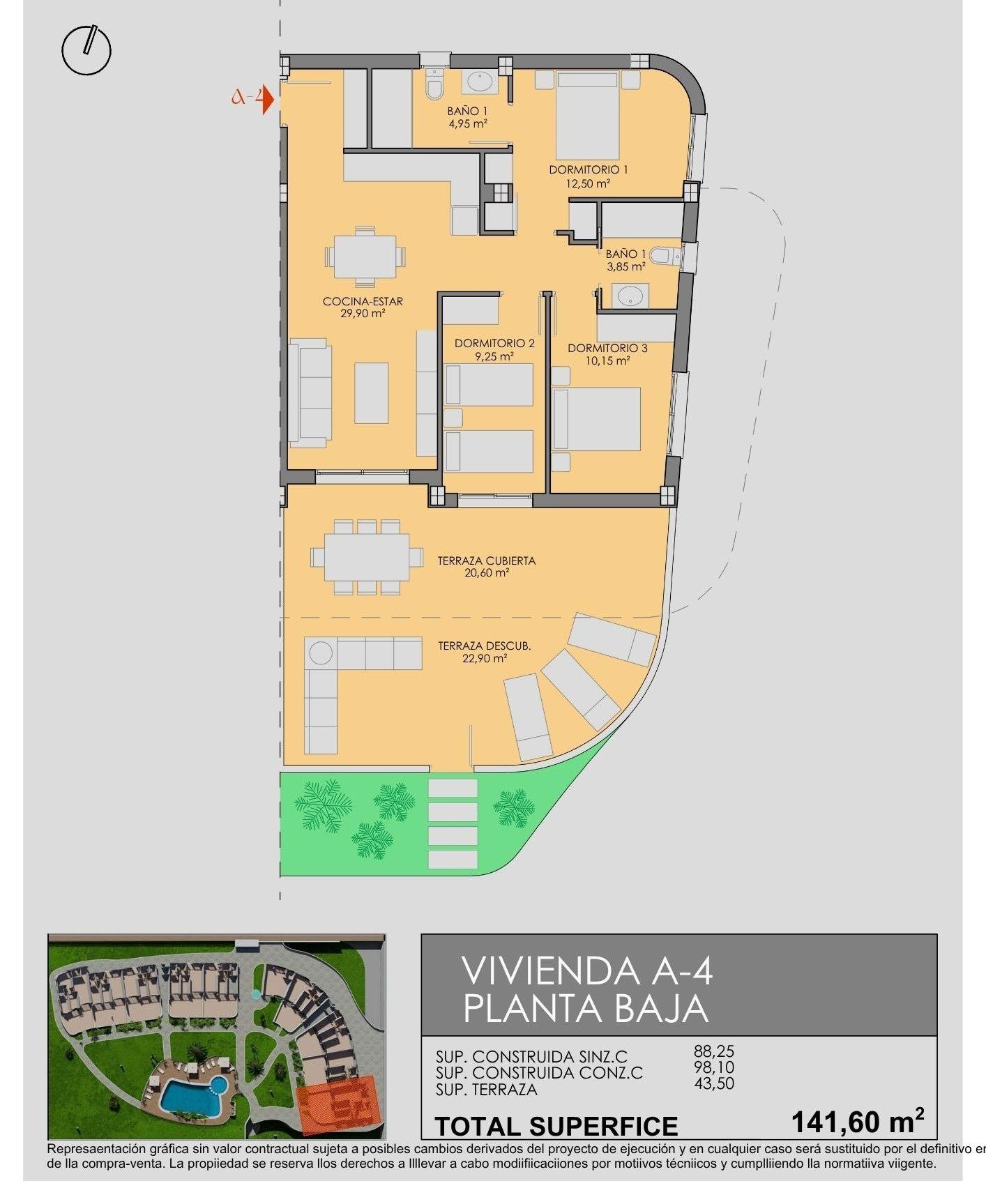 Luxury golf front apartments near the sea in los alcazares costa calida