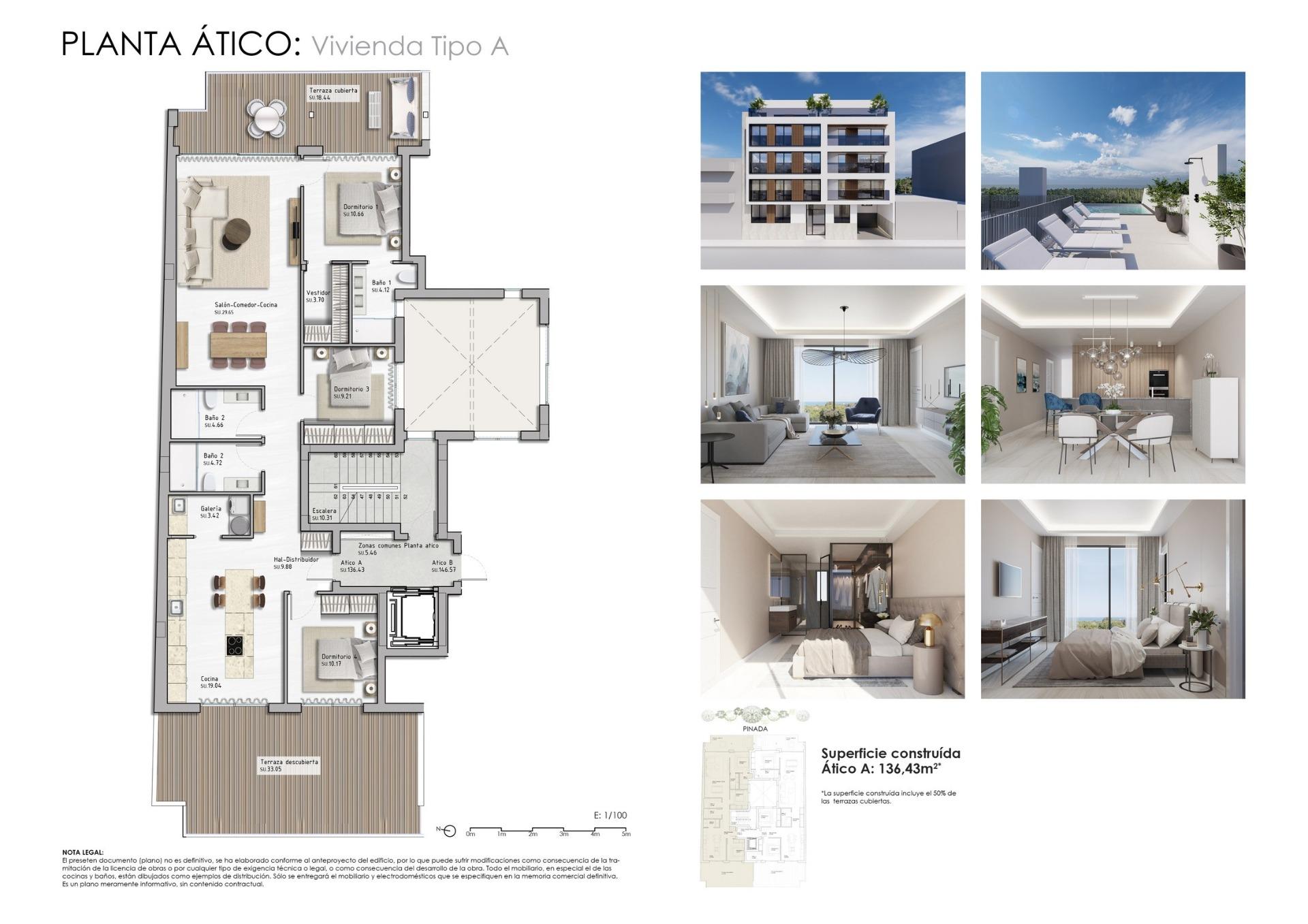 Modern new build apartments in the center of guardamar del segura