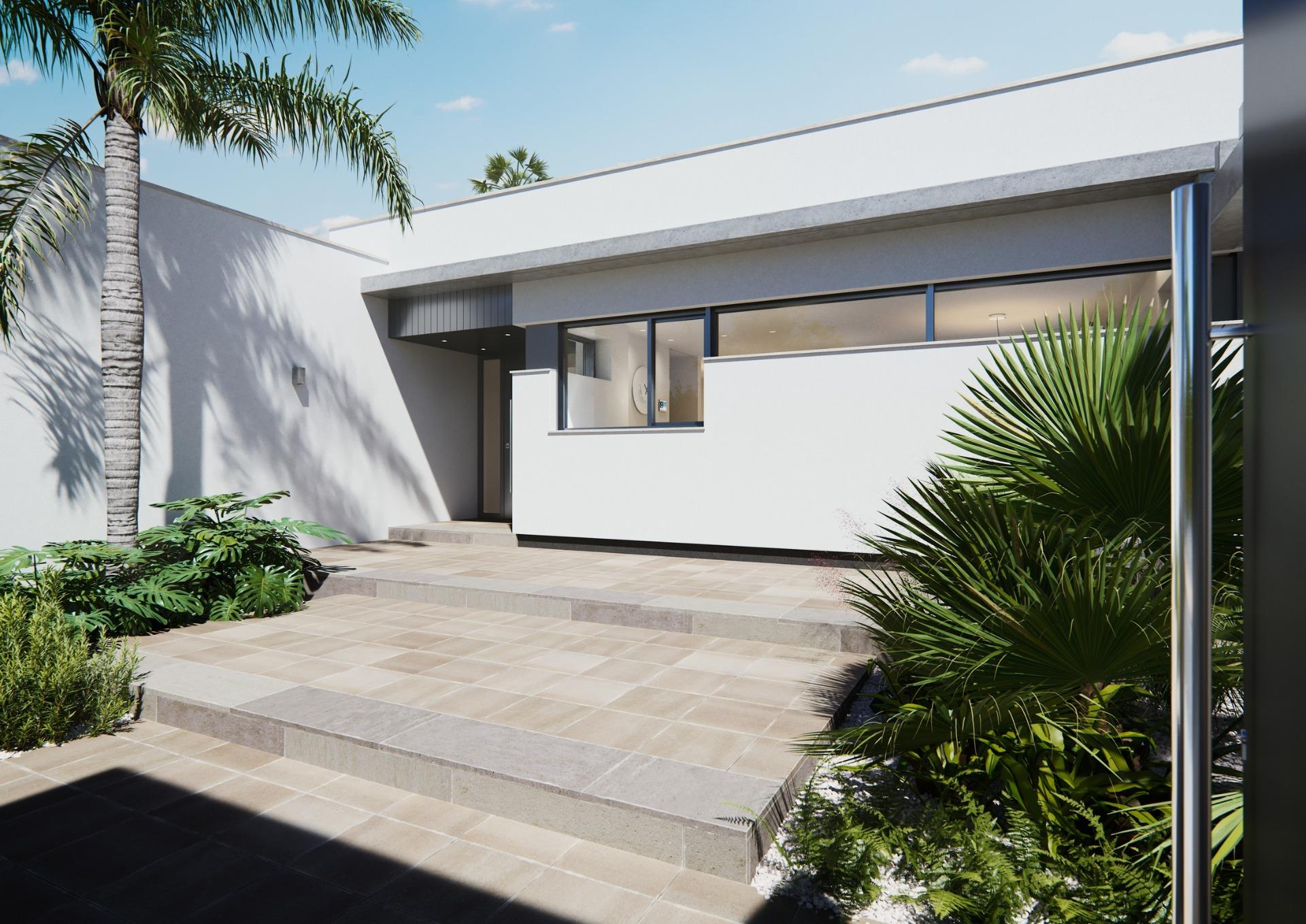 New built villa on a floor
