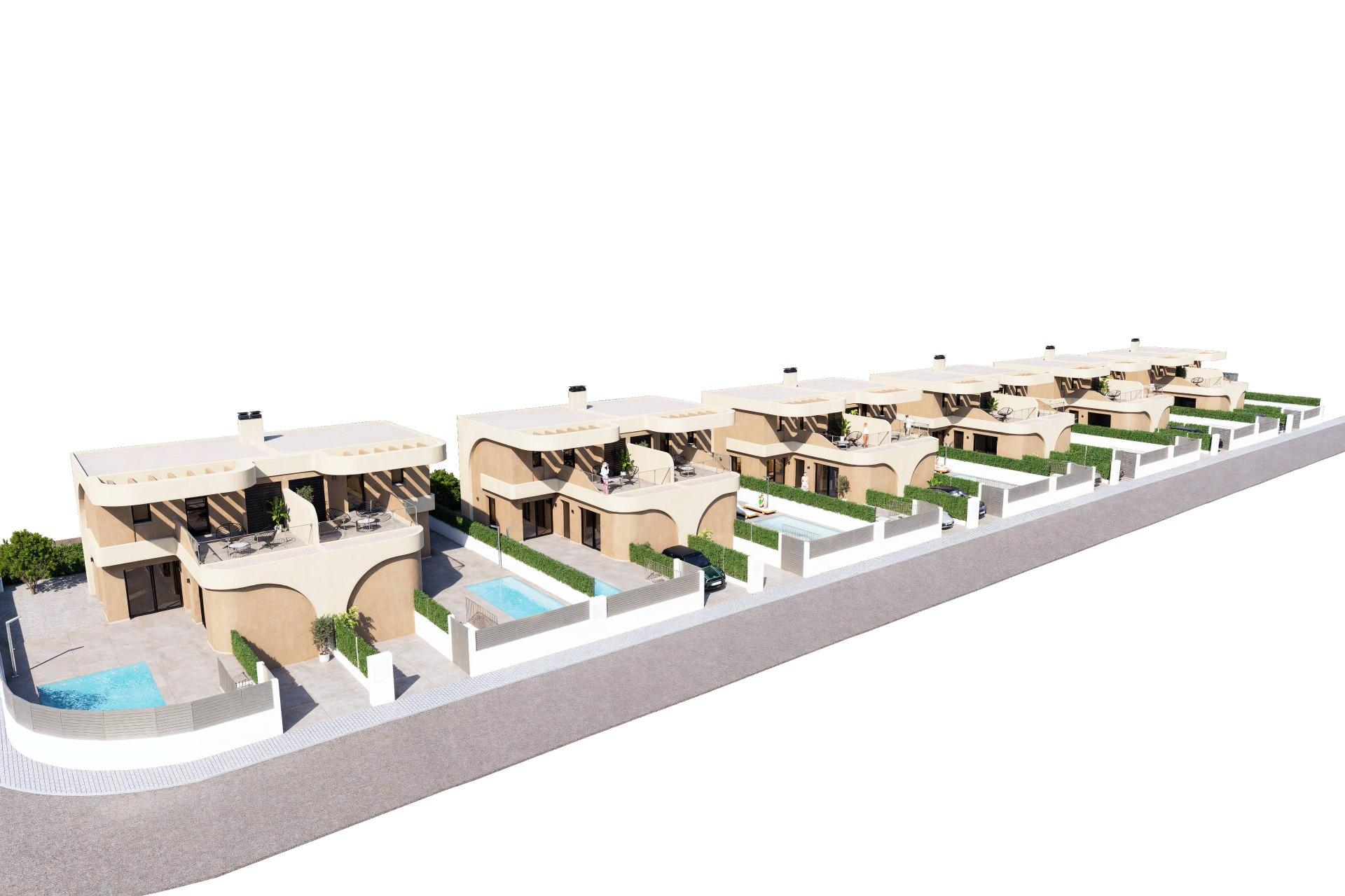 Modern semi detached villas in daya nueva with contemporary design and excellent connectivity