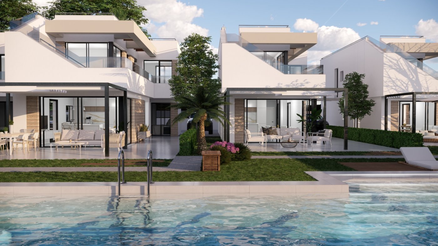 New build villas in pilar de la horadada on the golf course