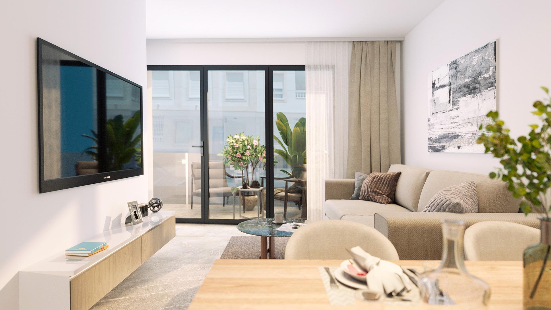 Modern apartments just 250m from playa del cura in torrevieja