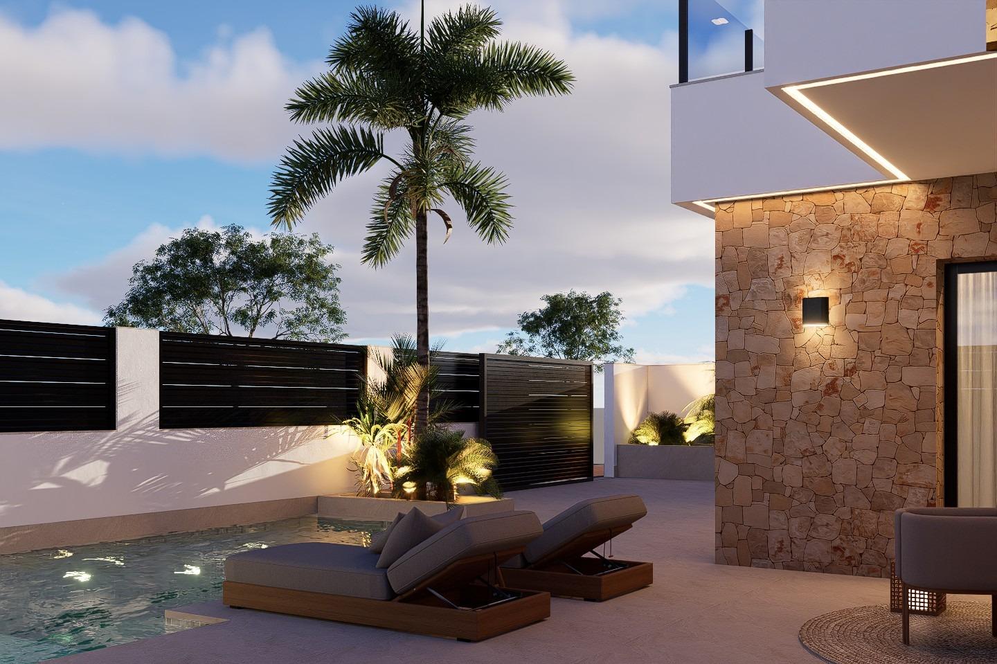 New build luxury villas for sale in san pedro del pinatar near the mar menor