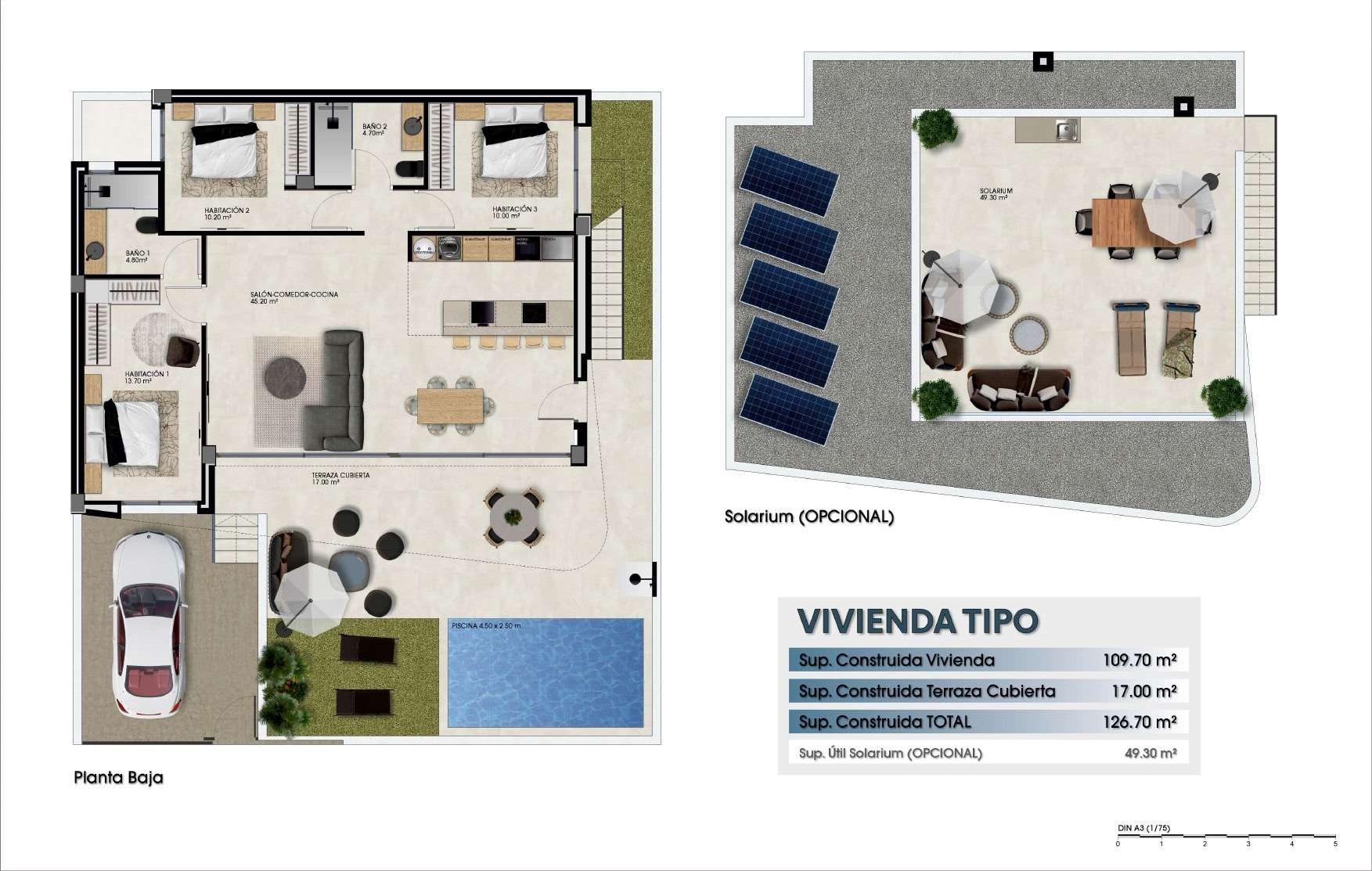 New build corner quad villas with private pool in dolores, alicante
