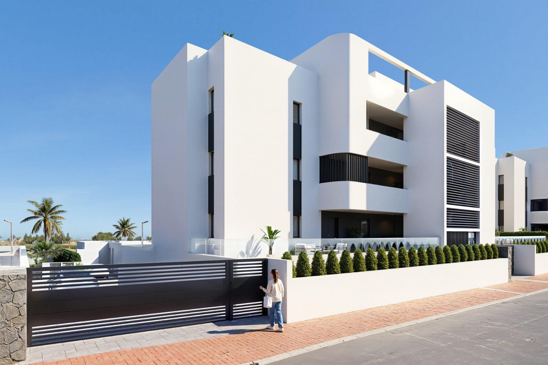 New build golf front apartments and villas in la serena golf los alcazares