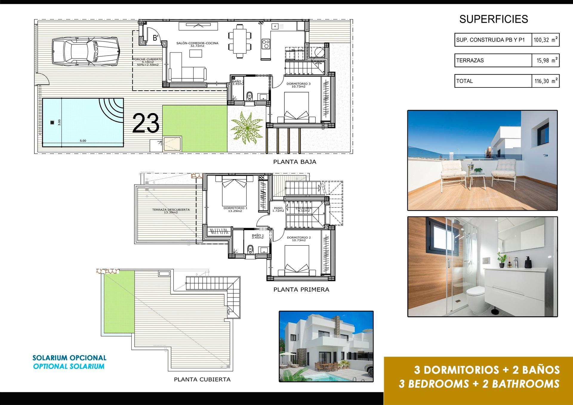 Luxury new build semi detached villas at vistabella golf resort