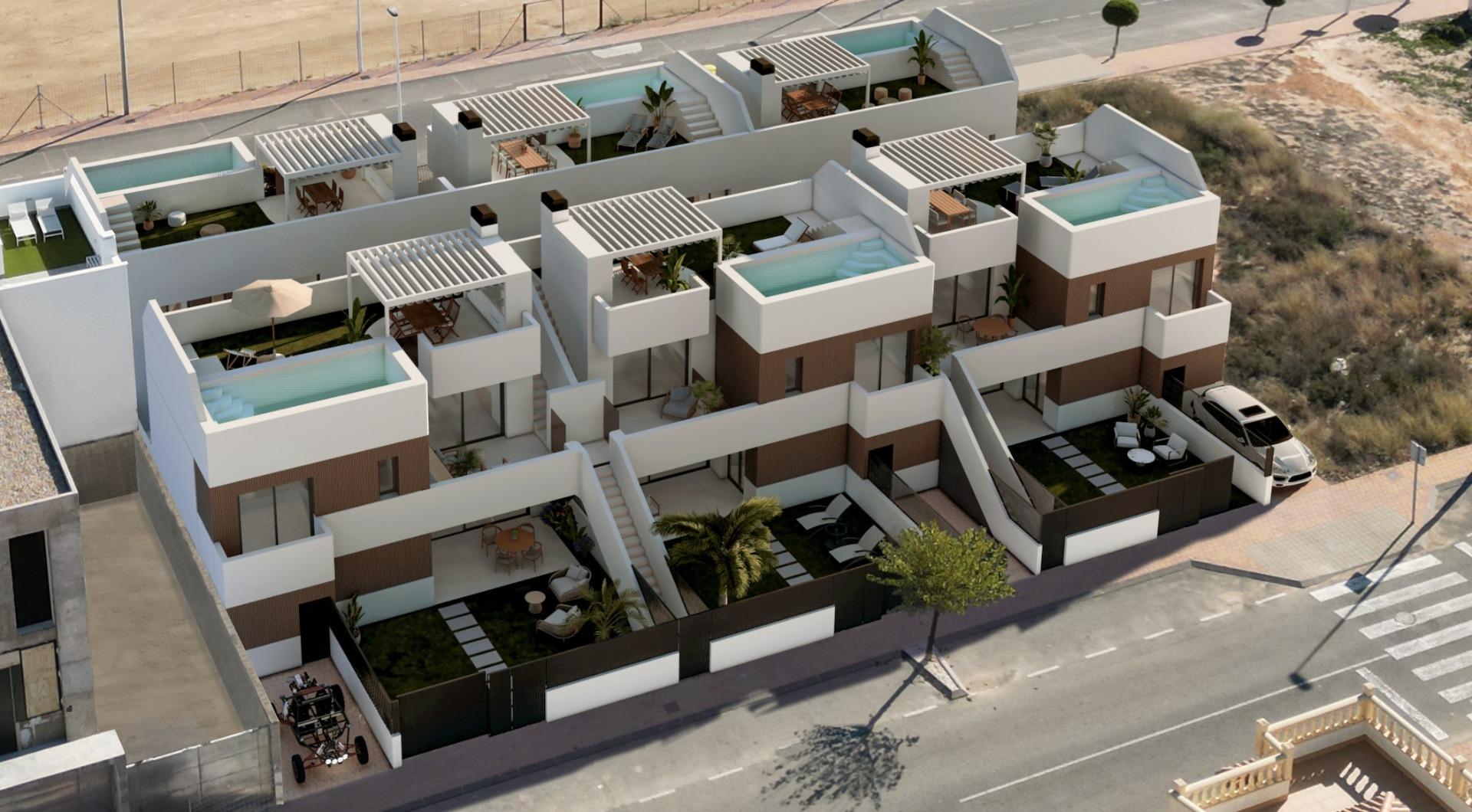 New build bungalows with private pool in san pedro del pinatar