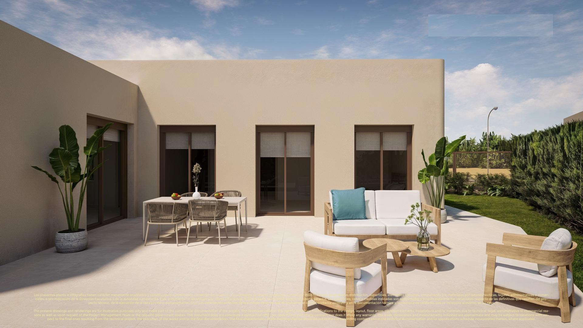 New build golf front villas with private pool in corvera hills murcia