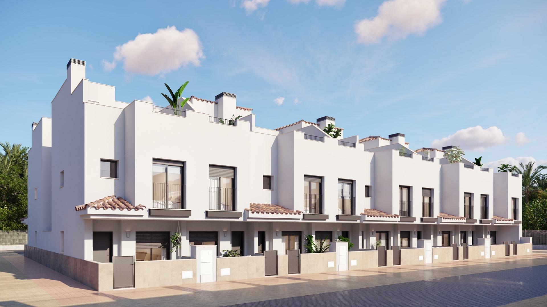 Modern townhouses near golf courses in santa rosalia-murcia