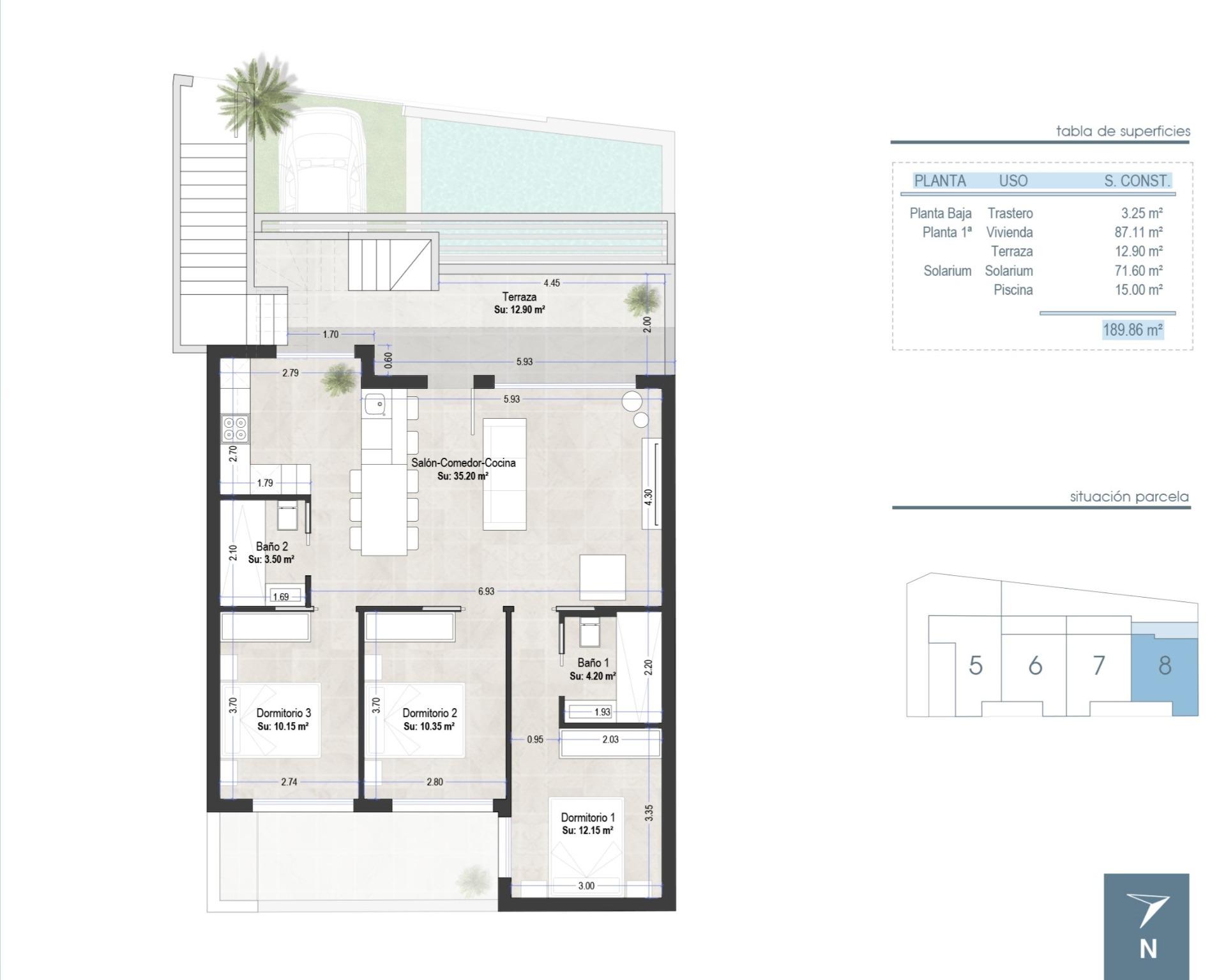 New build bungalow apartments in san pedro del pinatar