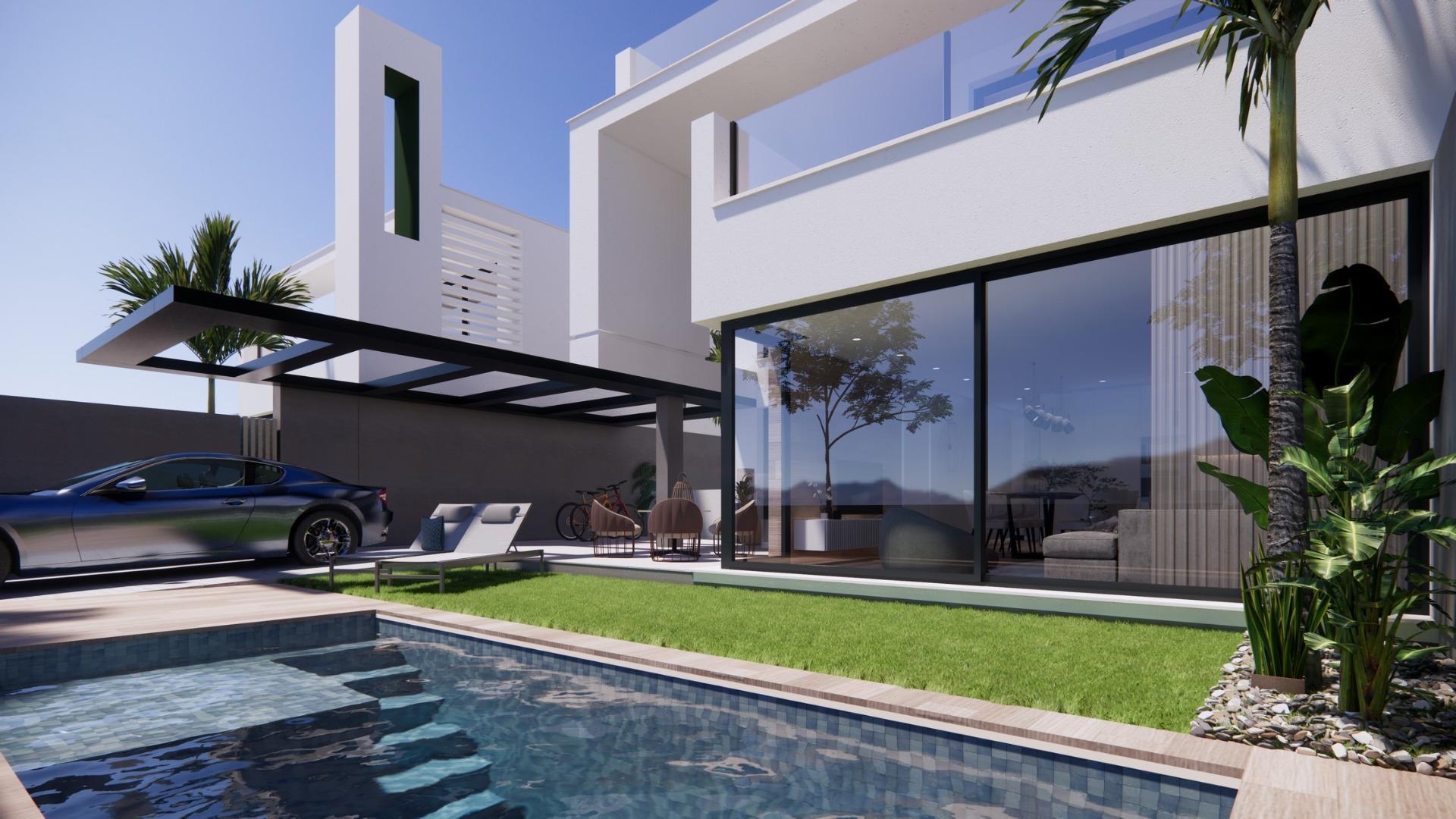 New build villas in private gated resort in province of murcia