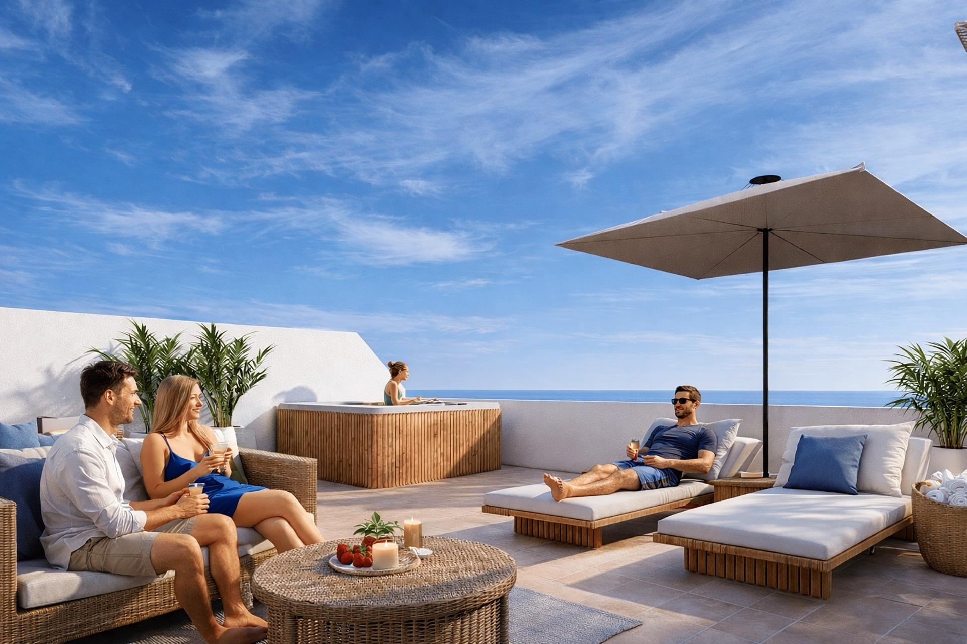 Luxury golf front apartments near the sea in los alcazares costa calida