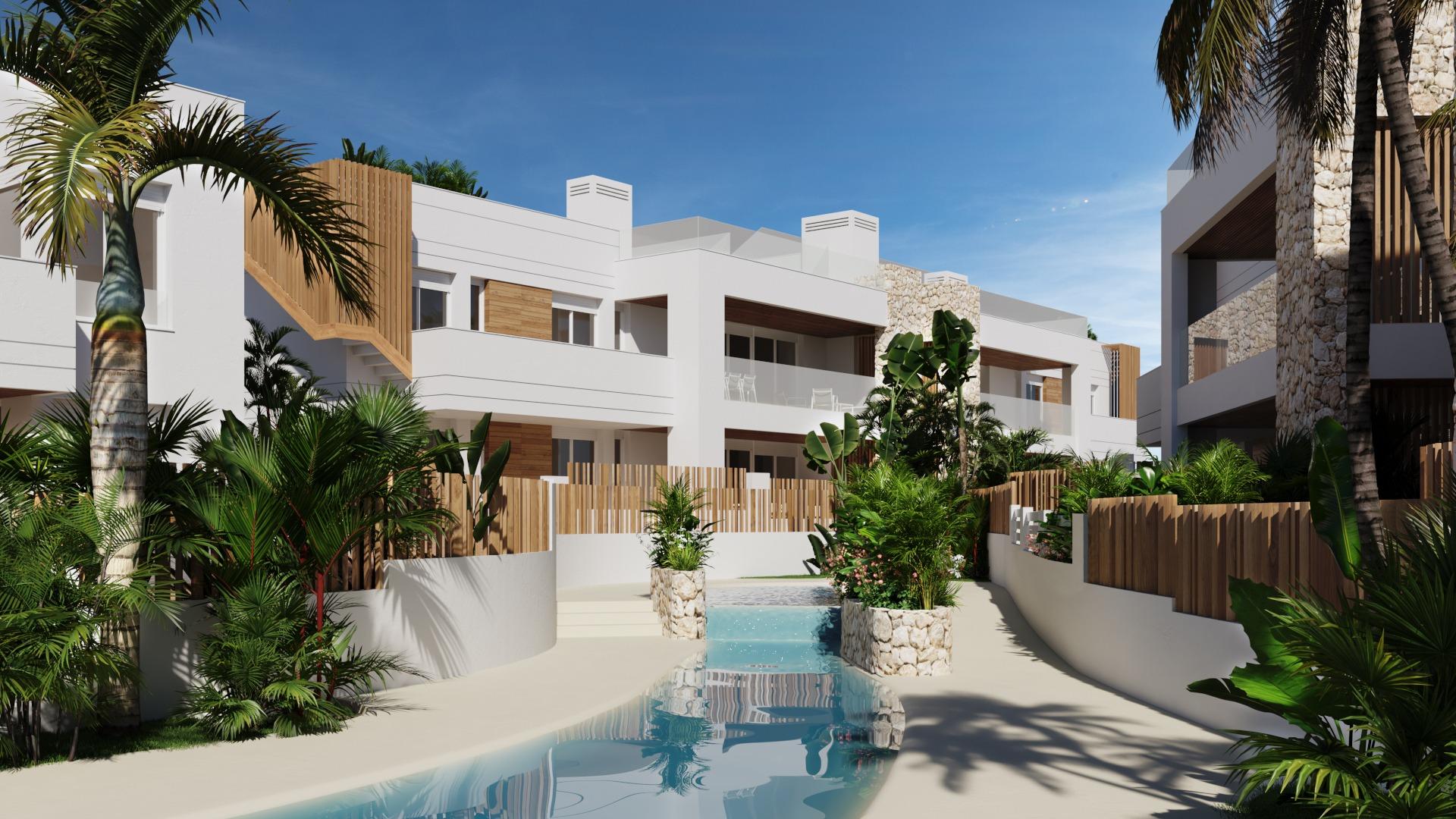 New build villas and bungalows just 250 meters from the beach in mar de pulpí