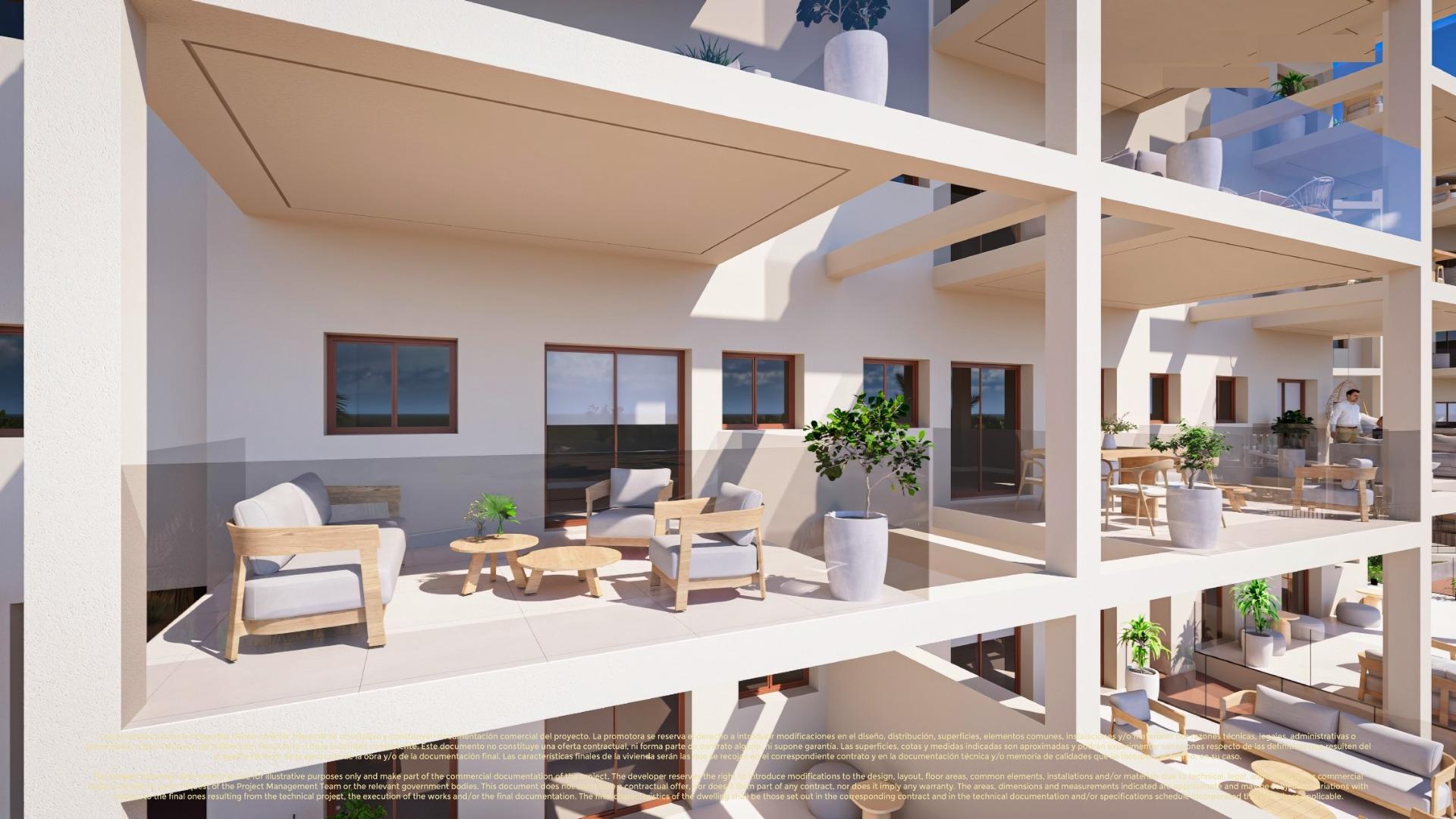 New build apartments and semi detached villas in corvera hills golf-murcia
