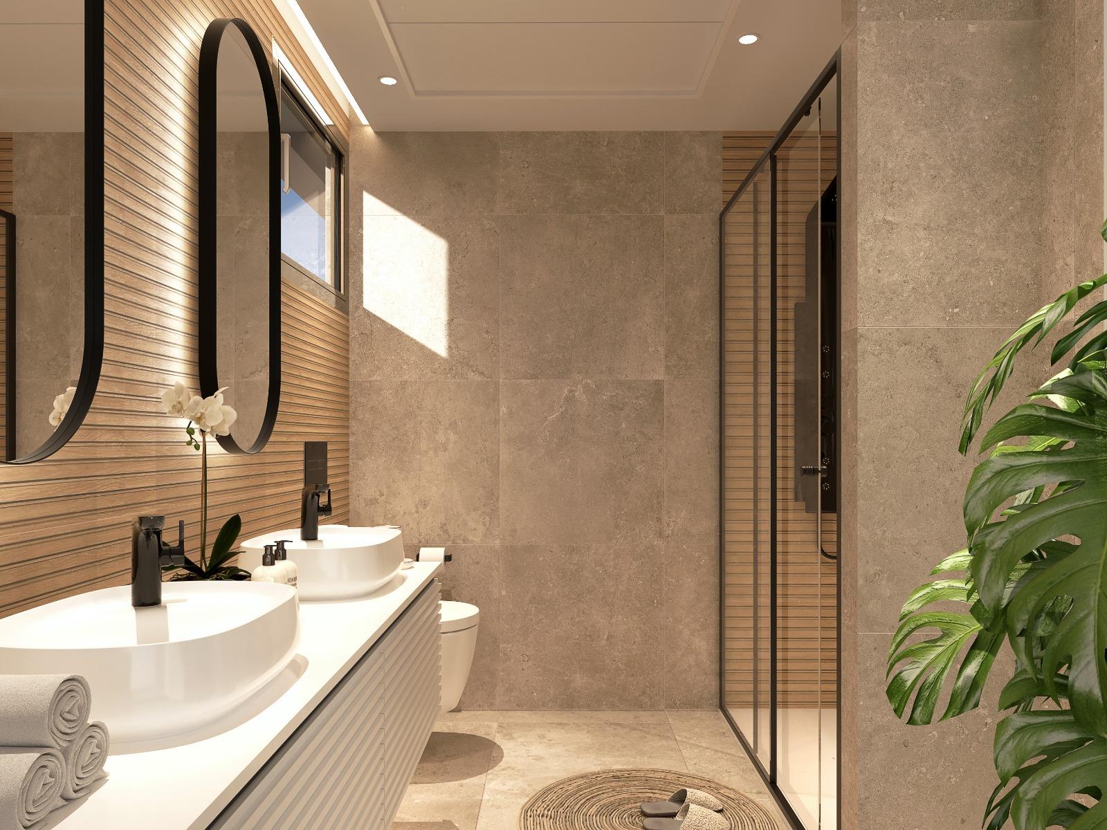 Modern semi detached villas with private pool in las filipinas-orihuela costa