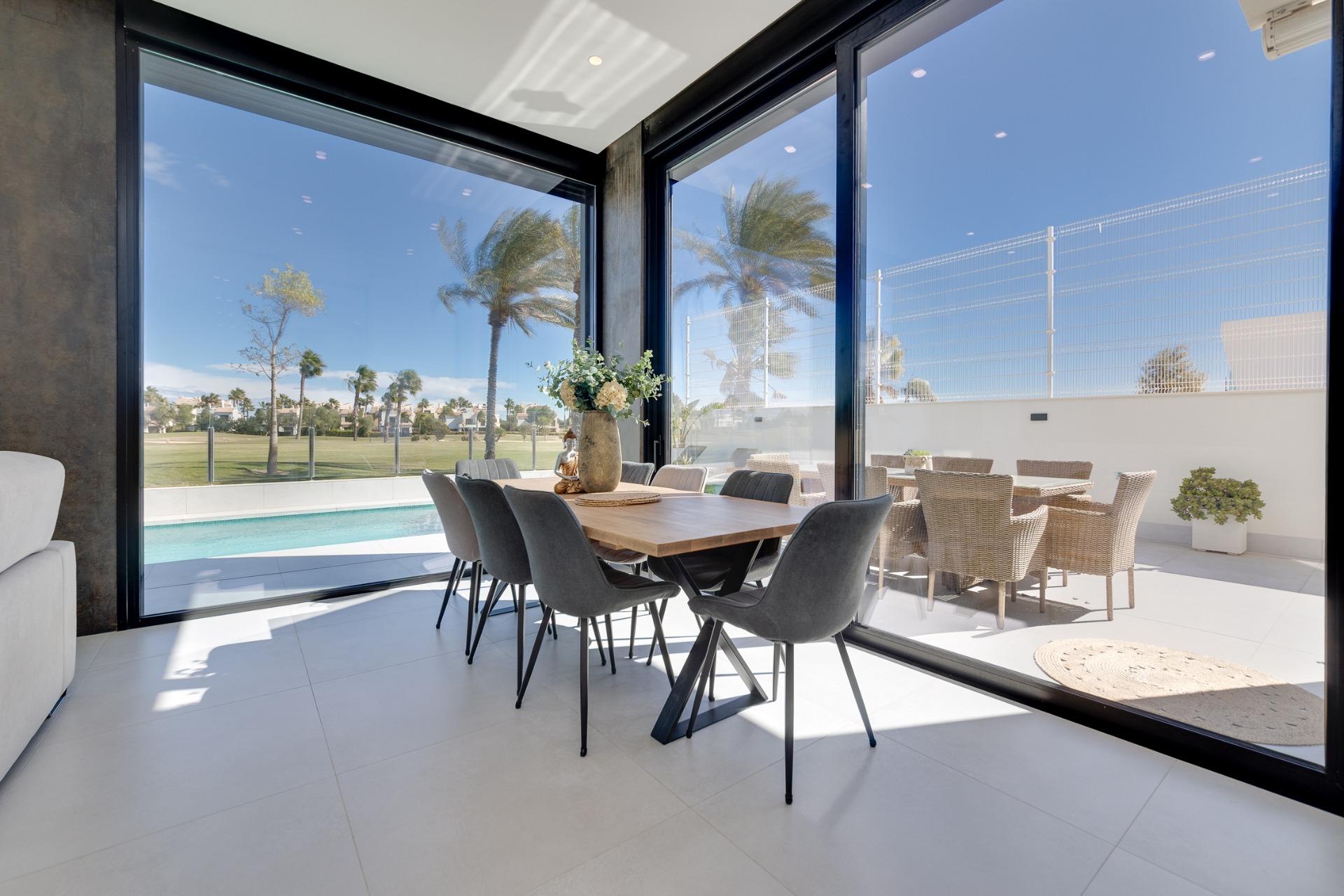 New build villas in pilar de la horadada on the golf course