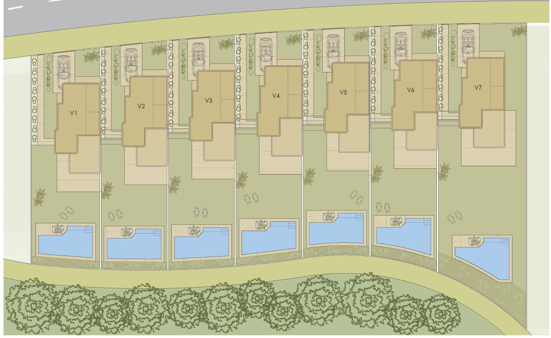 New construction villas on the frontline of lo romero golf