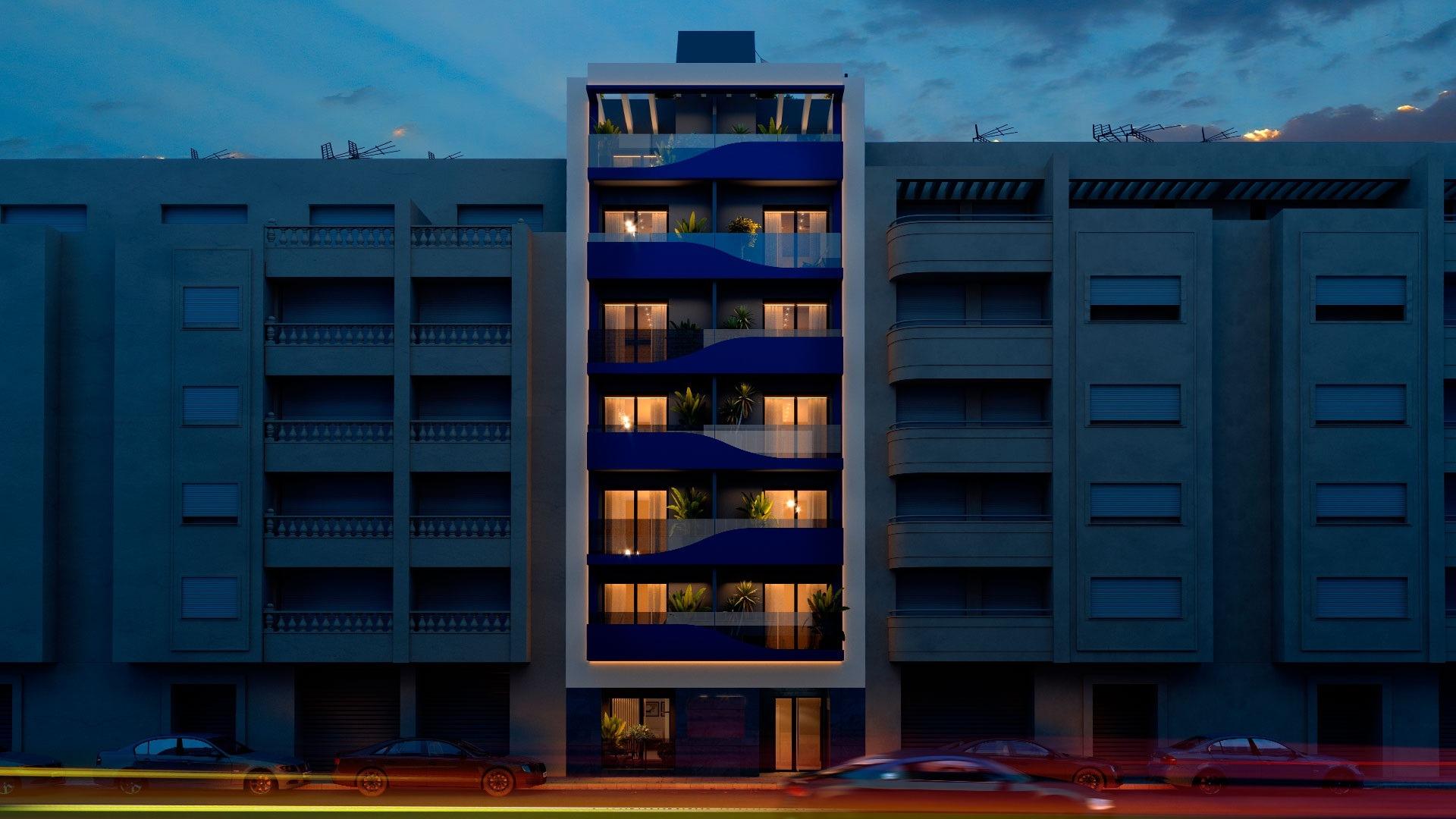New build apartments 200 metres from the sea in torrevieja