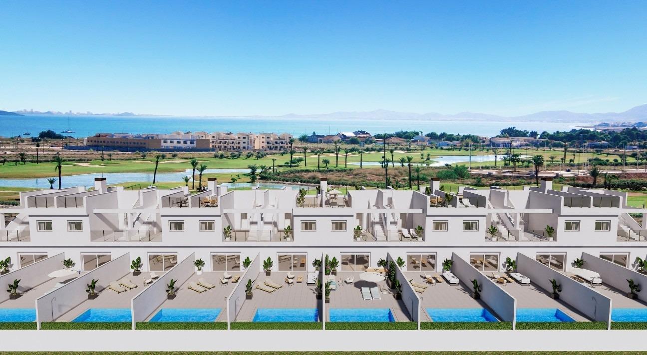 New-build townhouses on the frontline of la serena golf in los alcázares