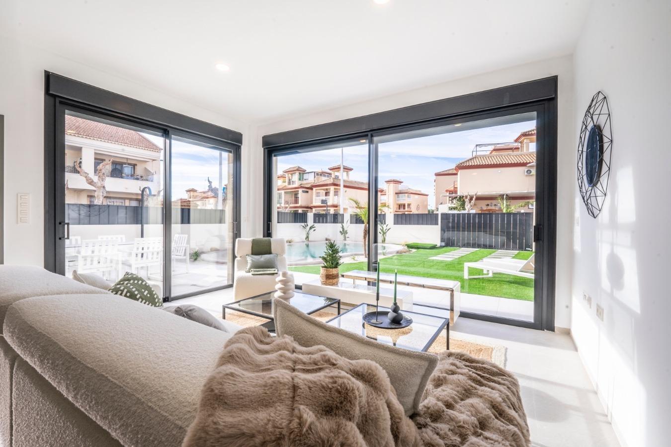 Newly built detached villas with private pool in roldán, torre-pacheco