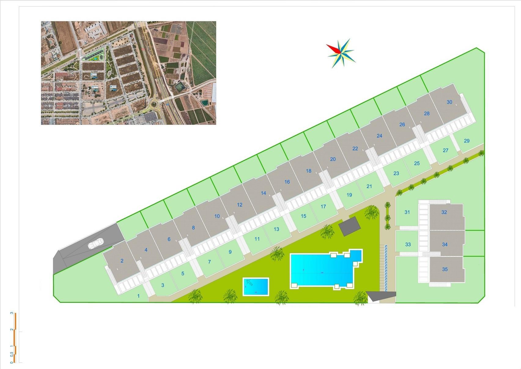 New build bungalows in pilar de la horadada