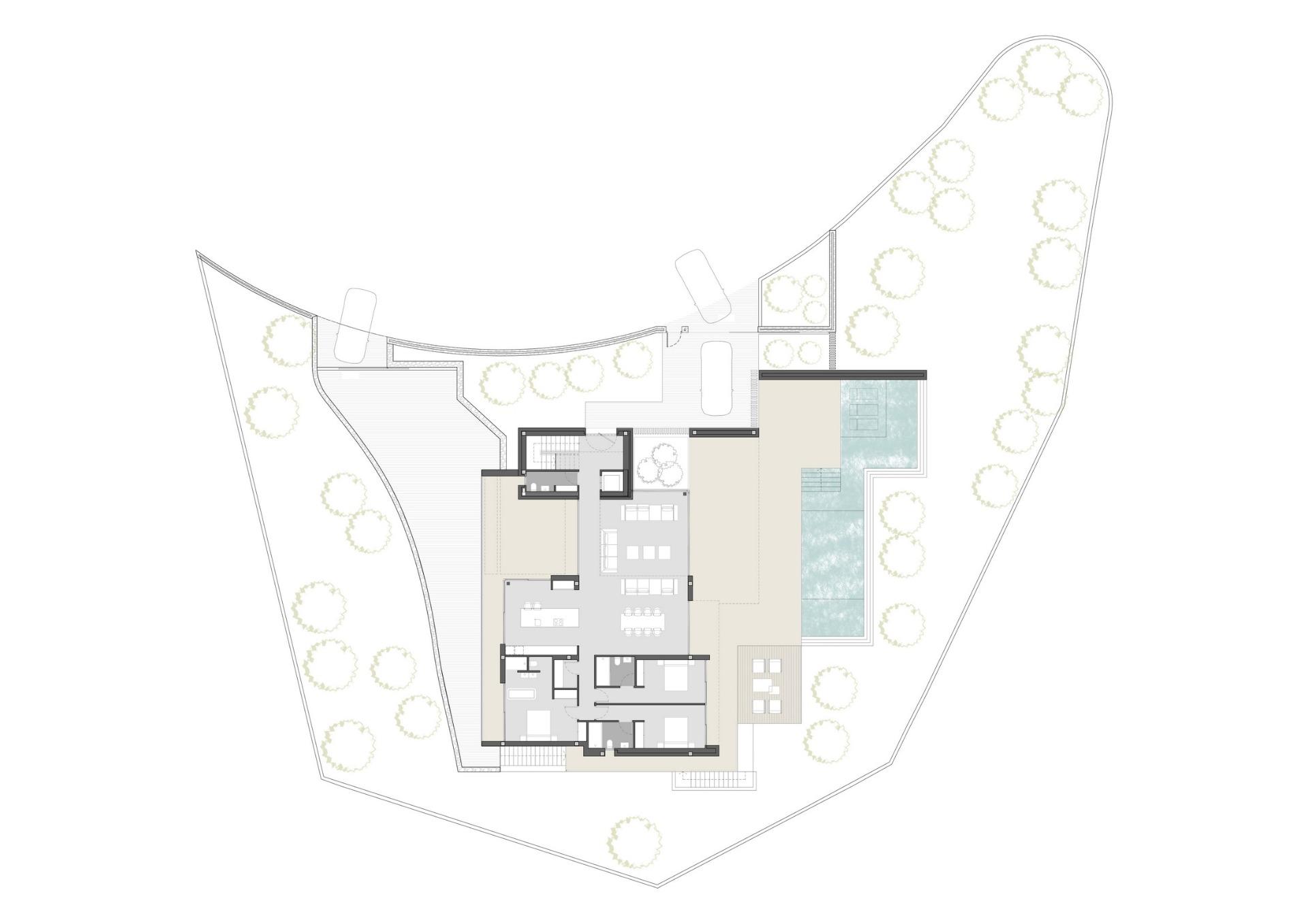 Luxury contemporary villa with sea views in benimeit moraira