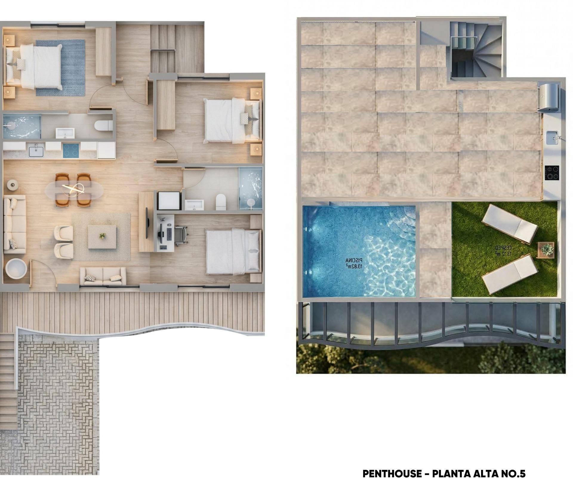 Boutique new build bungalows with private pool in pilar de la horadada, 2 km from beach
