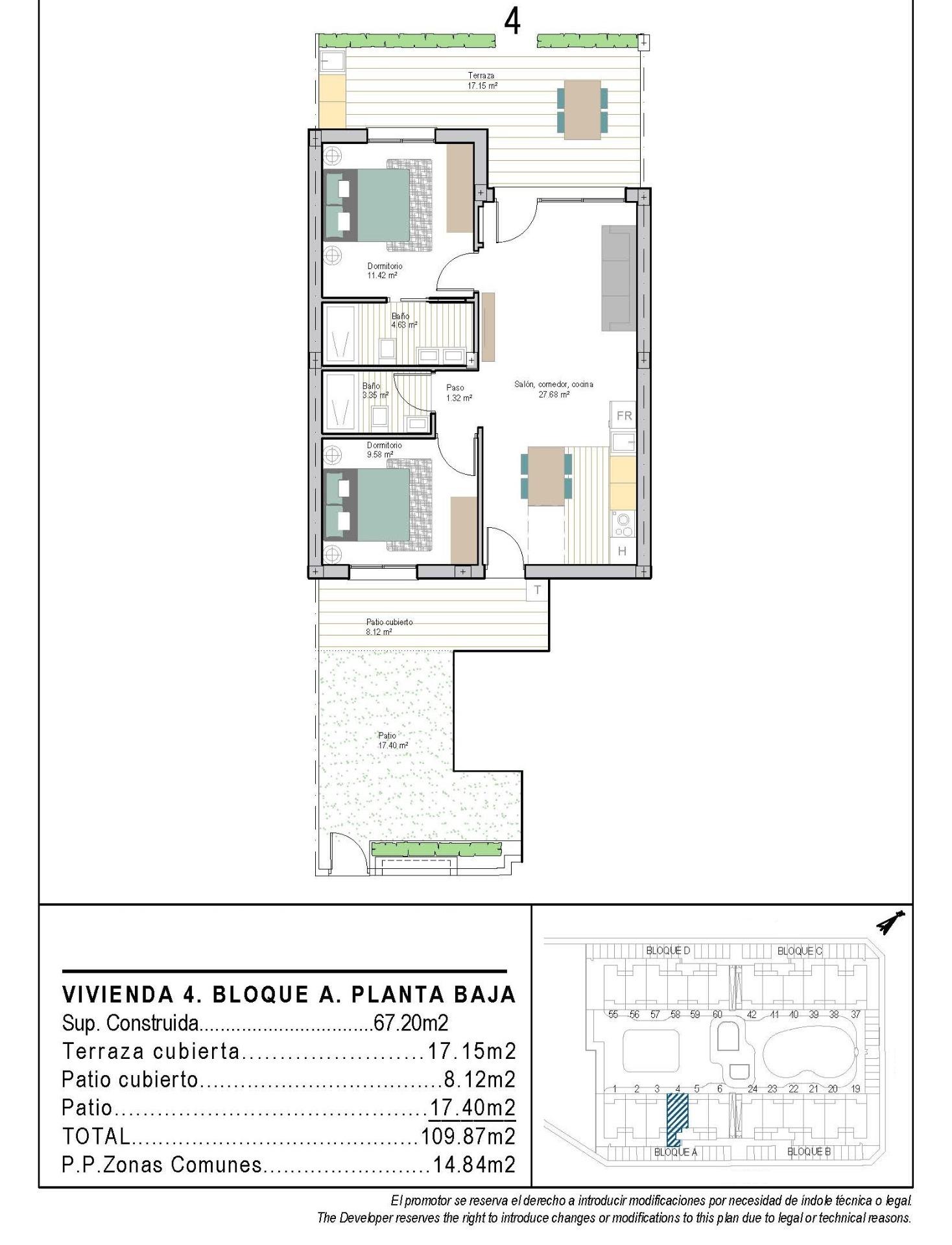 Modern new build apartments in san cayetano, torrepacheco, murcia
