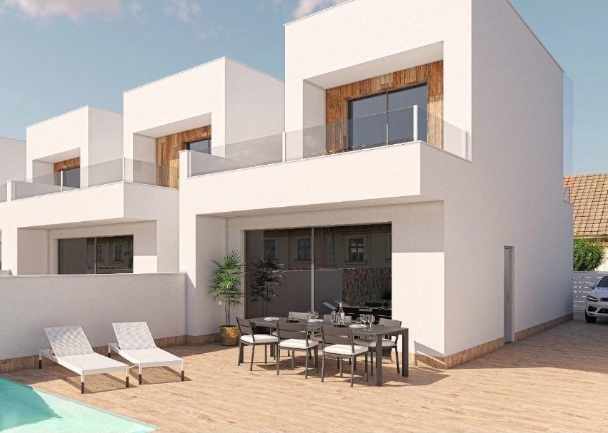 New build semi-detached villas with private pool in san pedro del pinatar